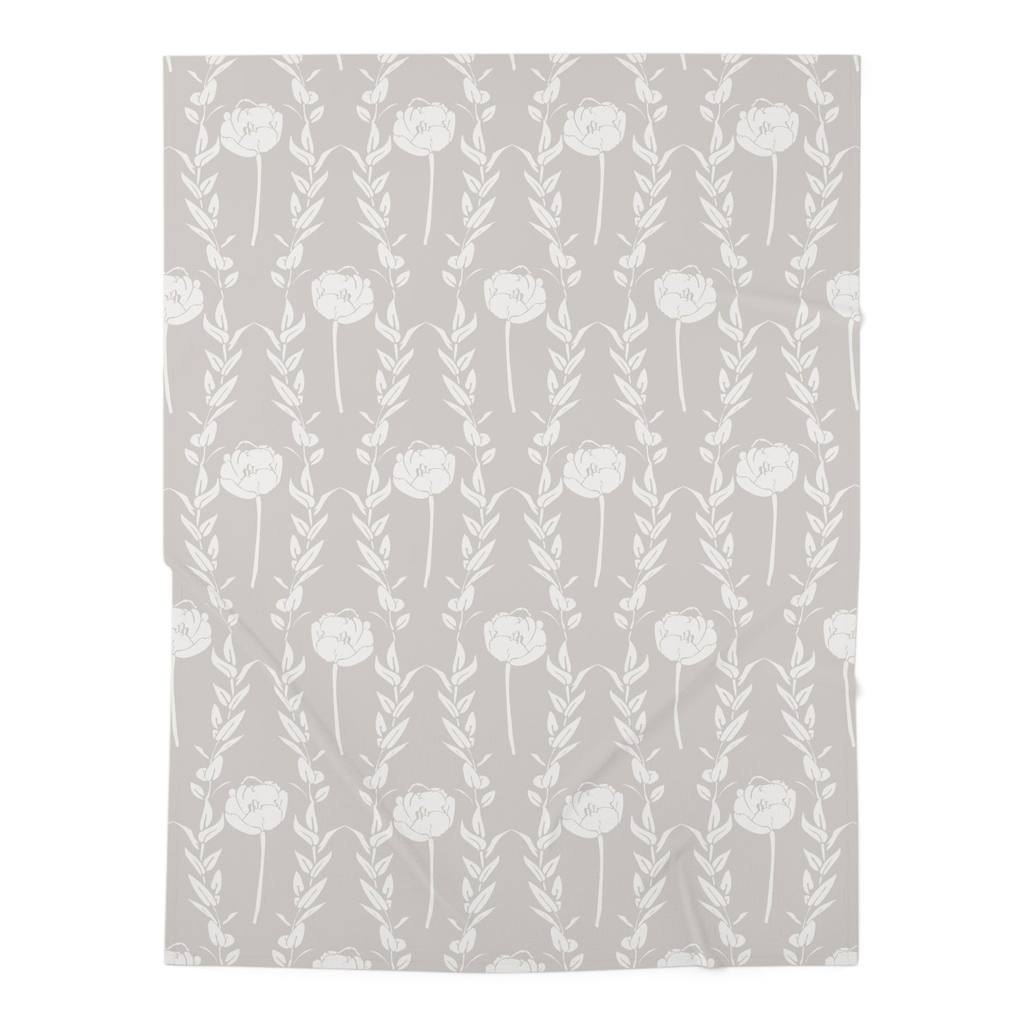 New Nouveau in Gray Baby Swaddle Blanket