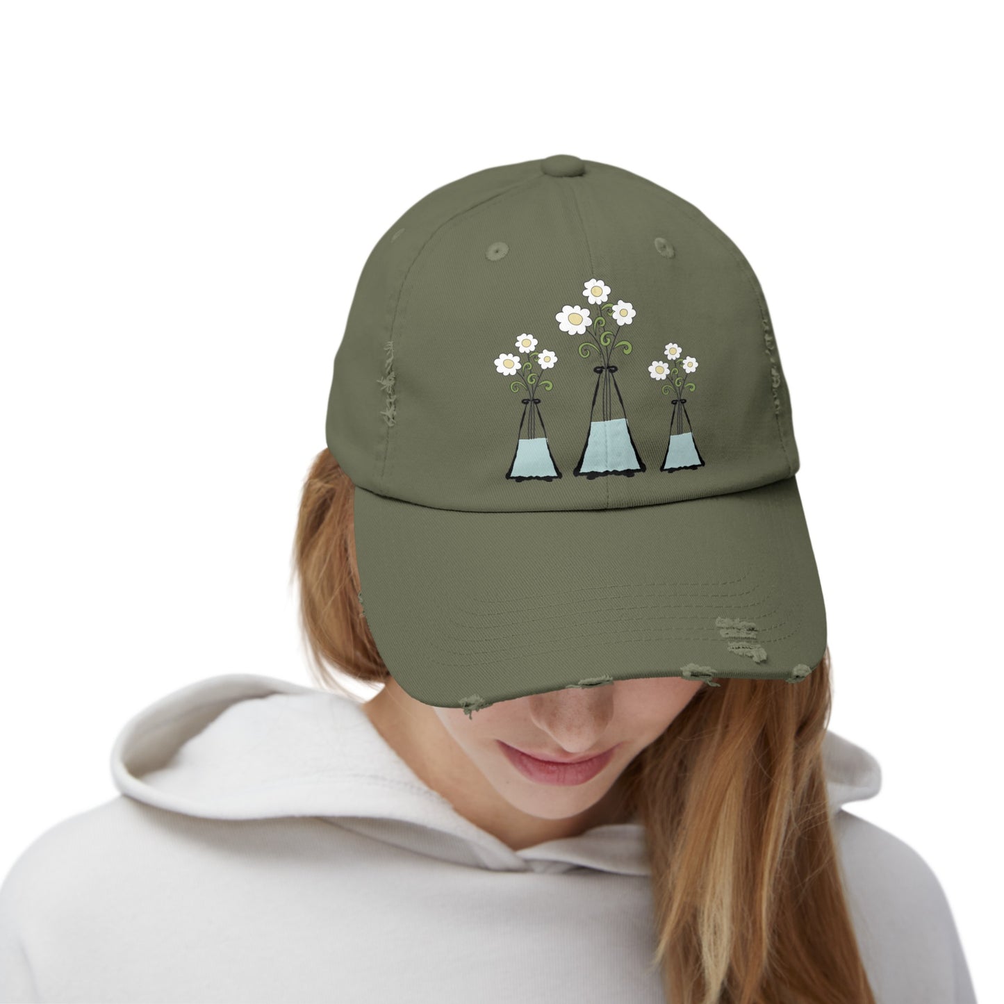 Daisy Distressed Cap