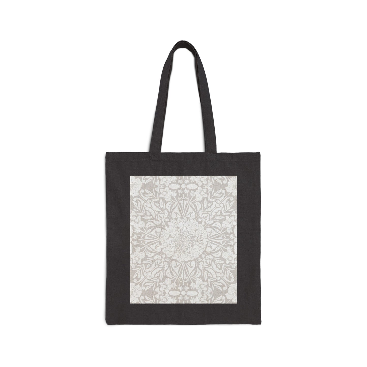 New Nouveau in Gray Cotton Canvas Tote Bag