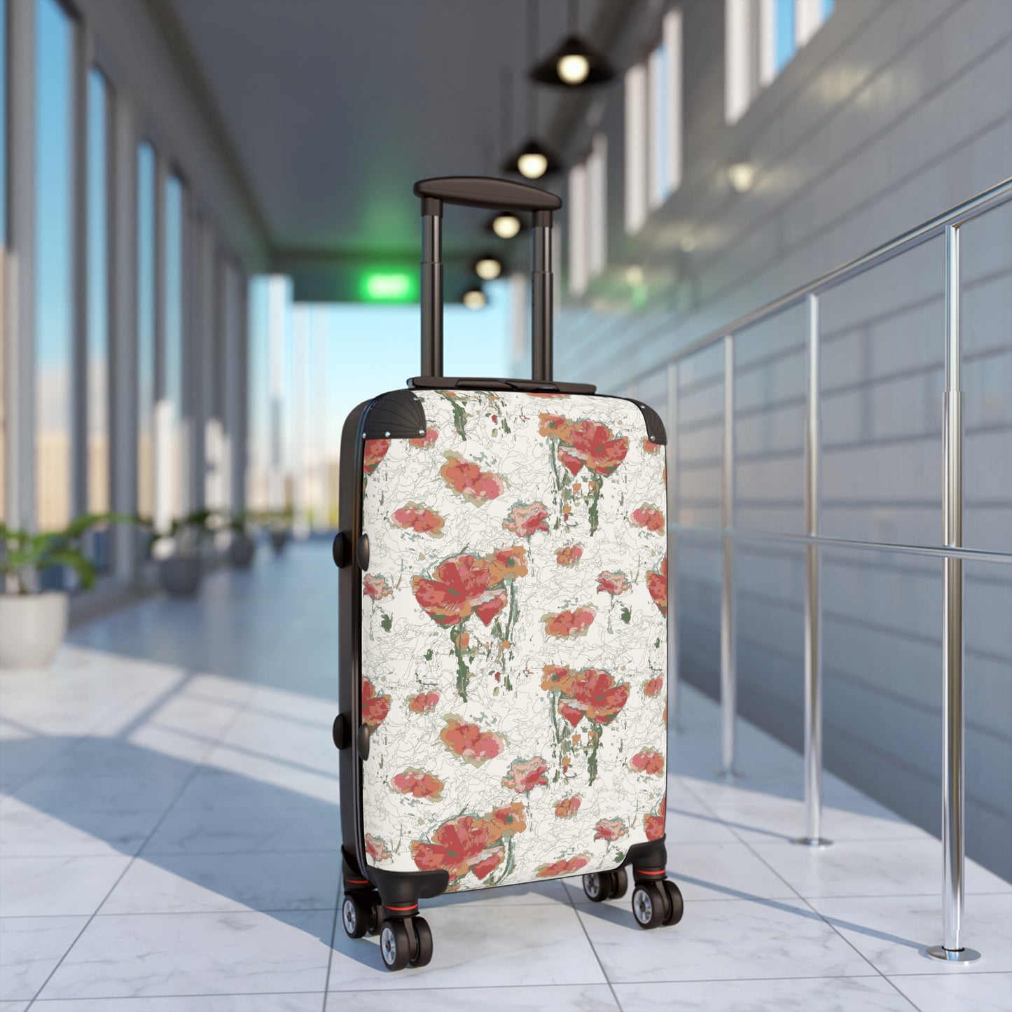 Orange Poppies Suitcase