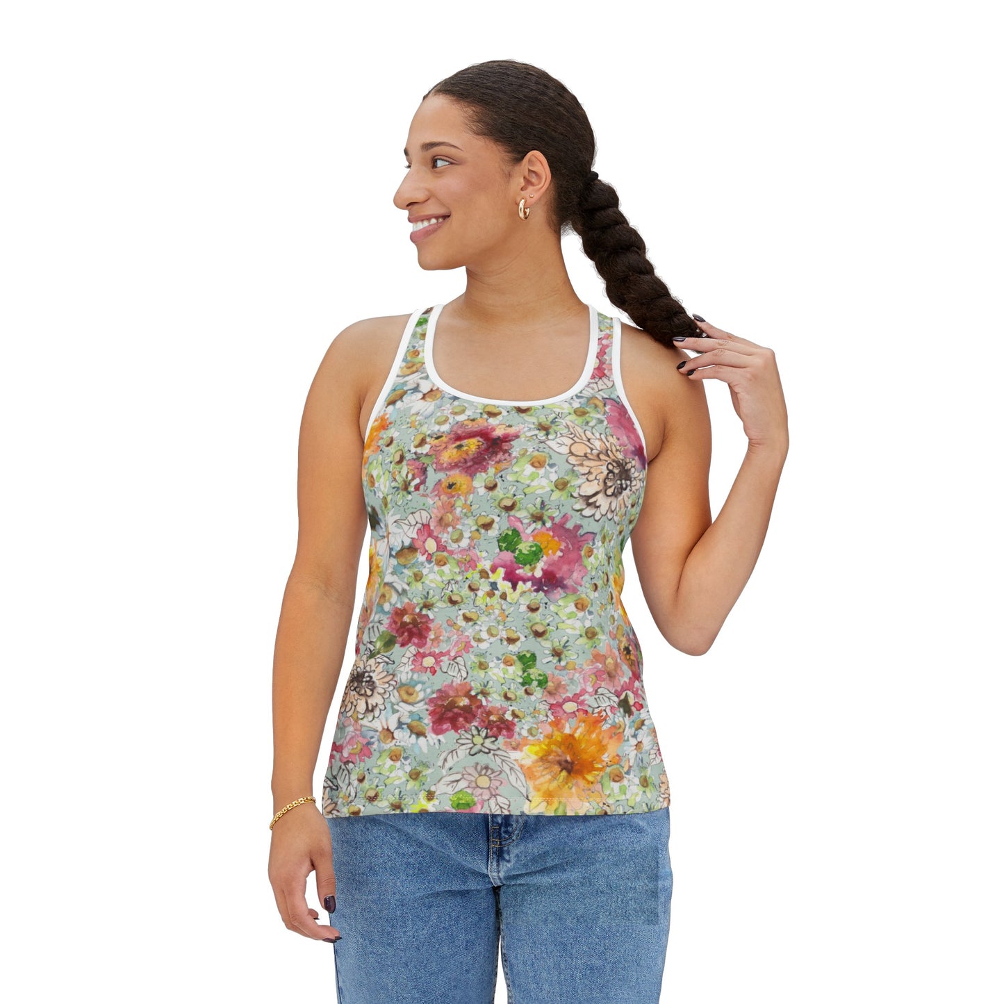 Farmhouse Floral Women's Tank Top