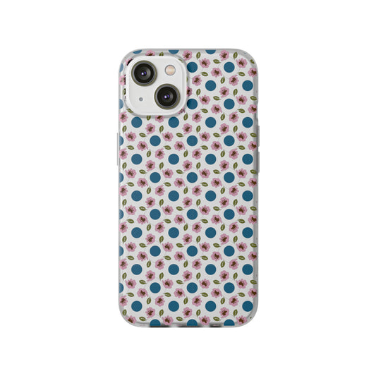 Wildflowers with Dots Flexi Cases for iPhone