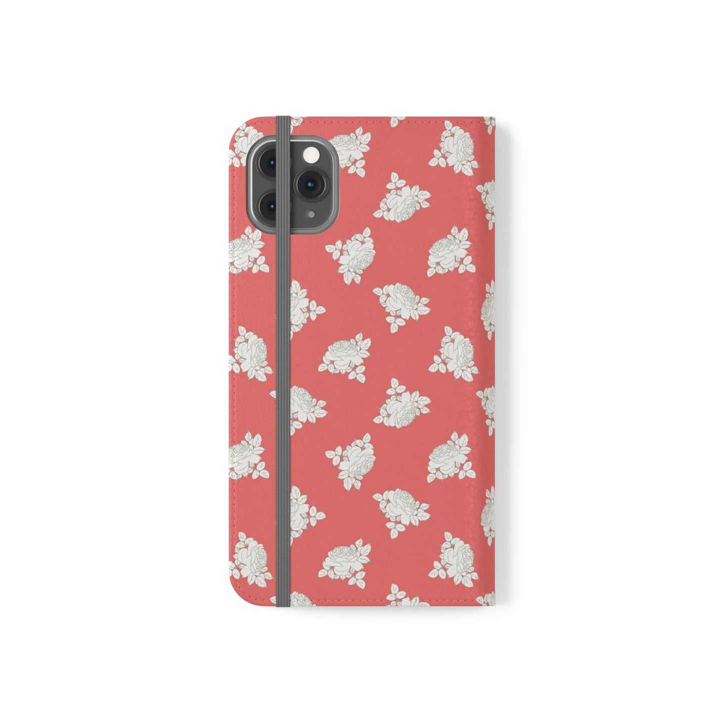 Peach and Cream Roses Flip Cases for iPhone