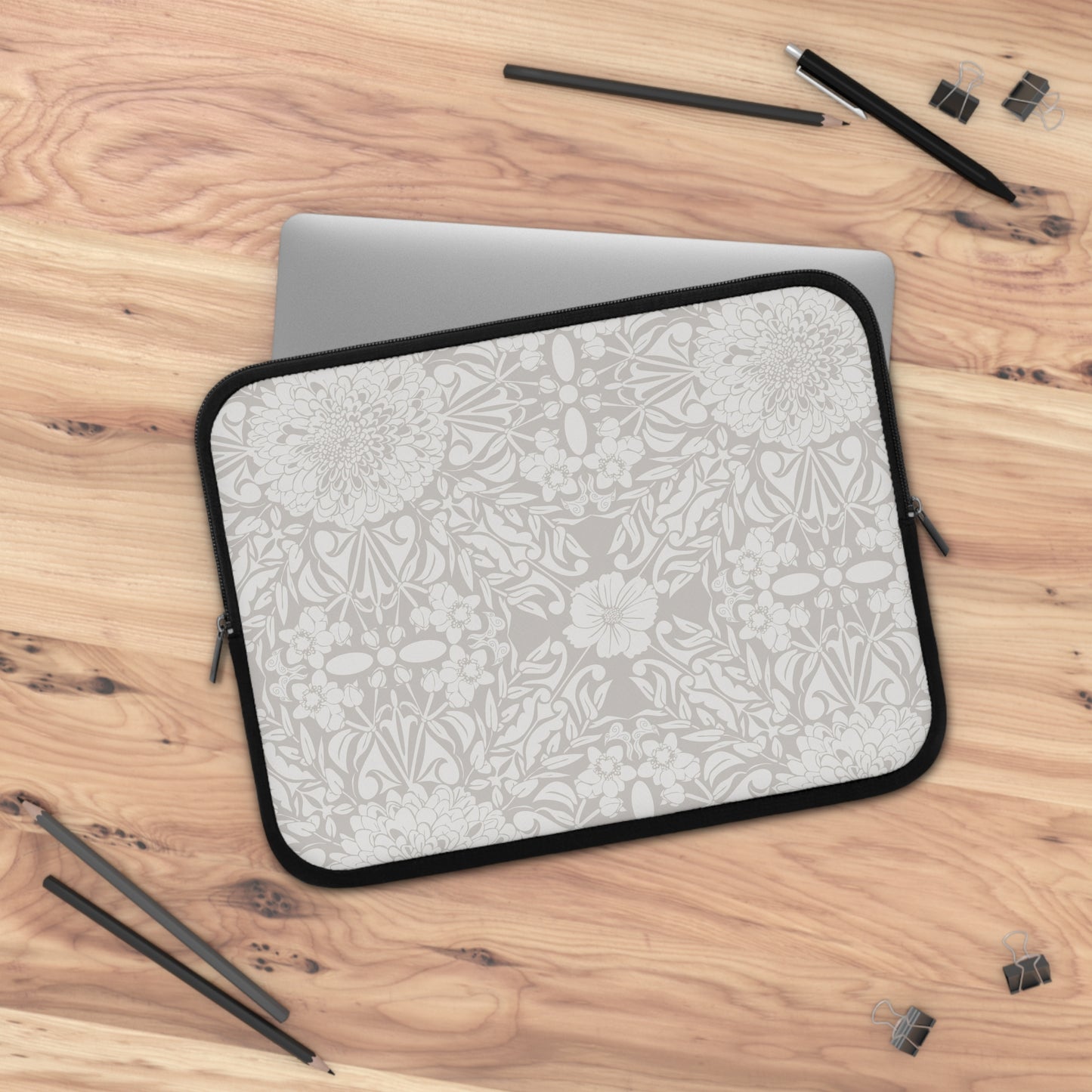 New Nouveau in Gray Laptop Sleeve