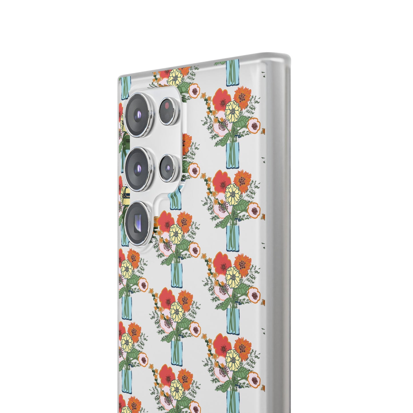 Colorful Flowers in a Vase Flexi Cases for Samsung