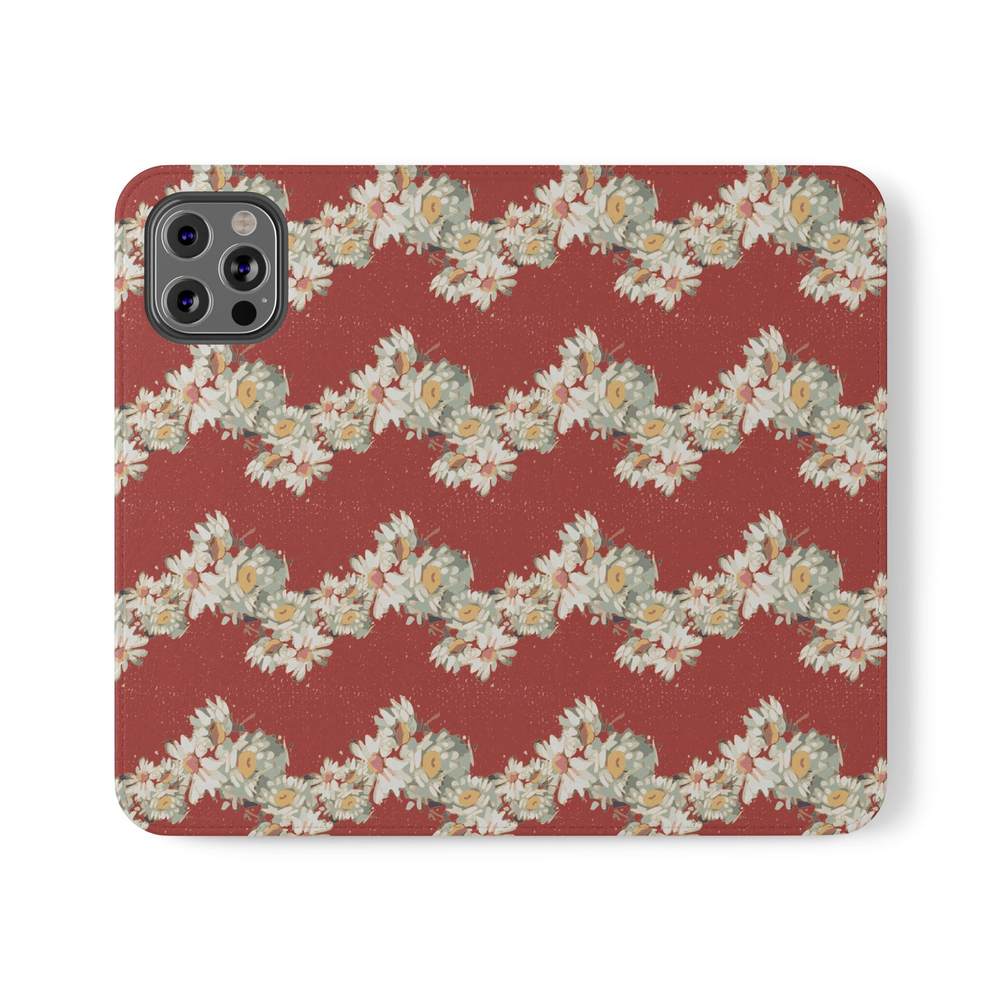 Daisies Stripe Flip Cases for iPhone