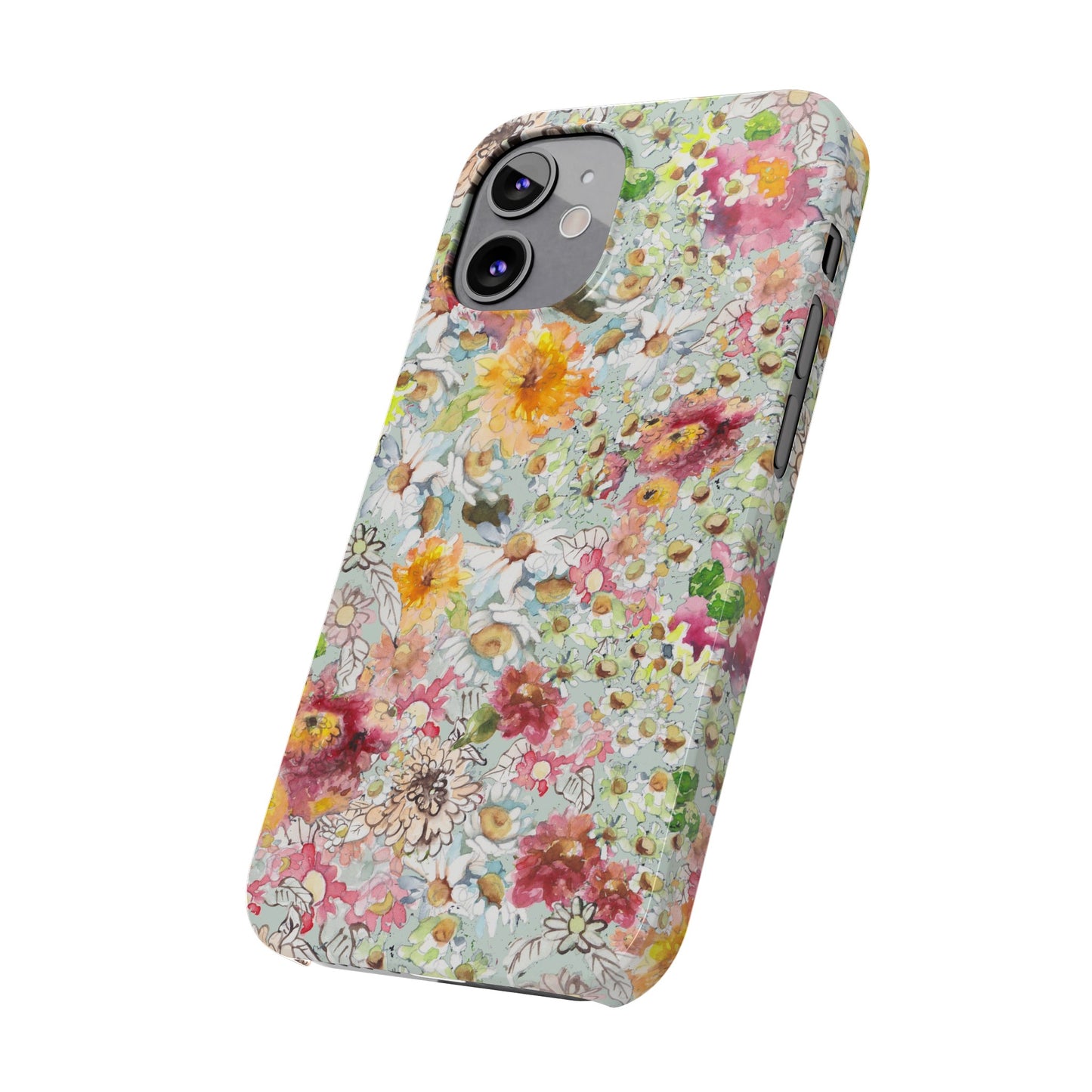 Farmhouse Floral Slim Phone Cases for iPhone