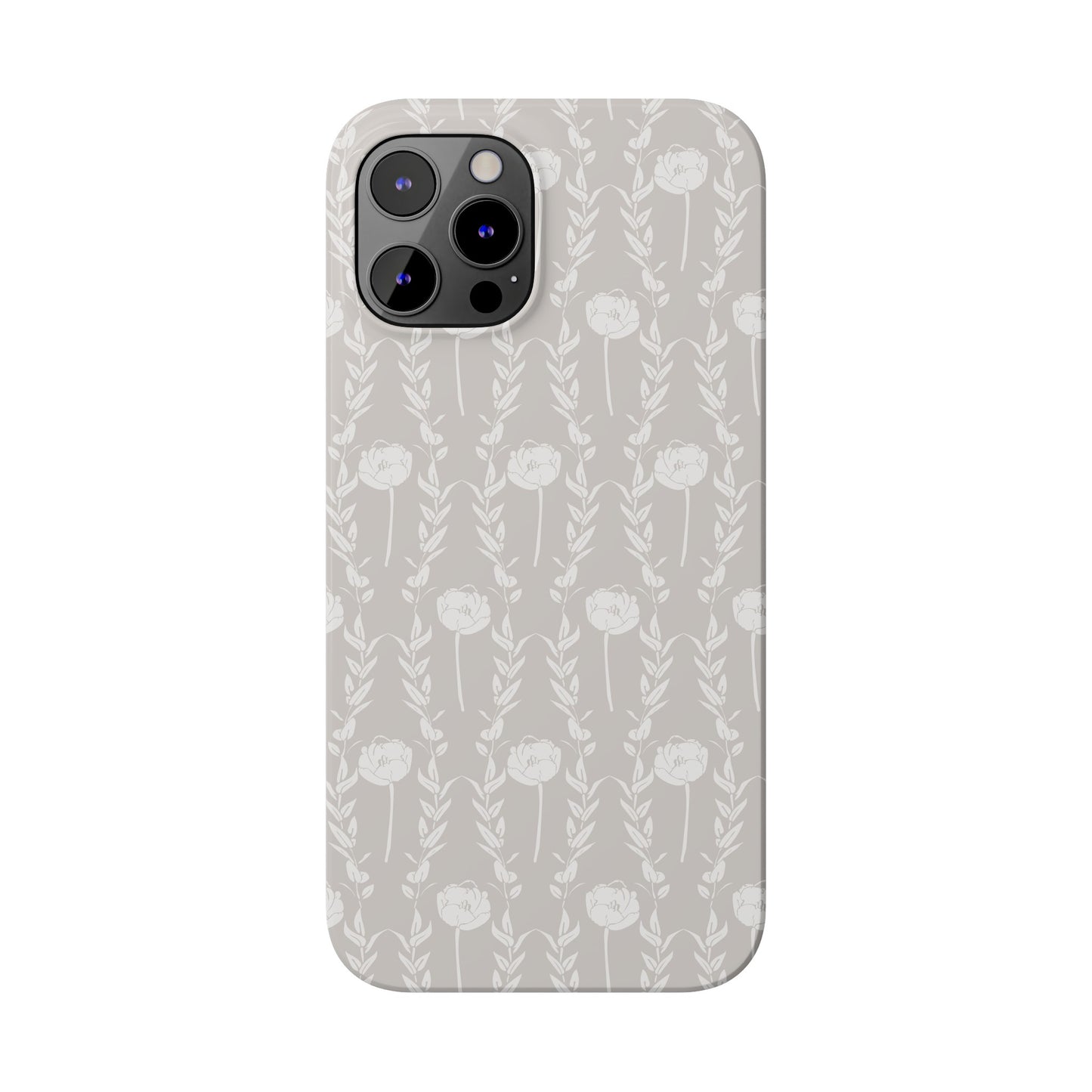 New Nouveau in Gray Slim Phone Cases