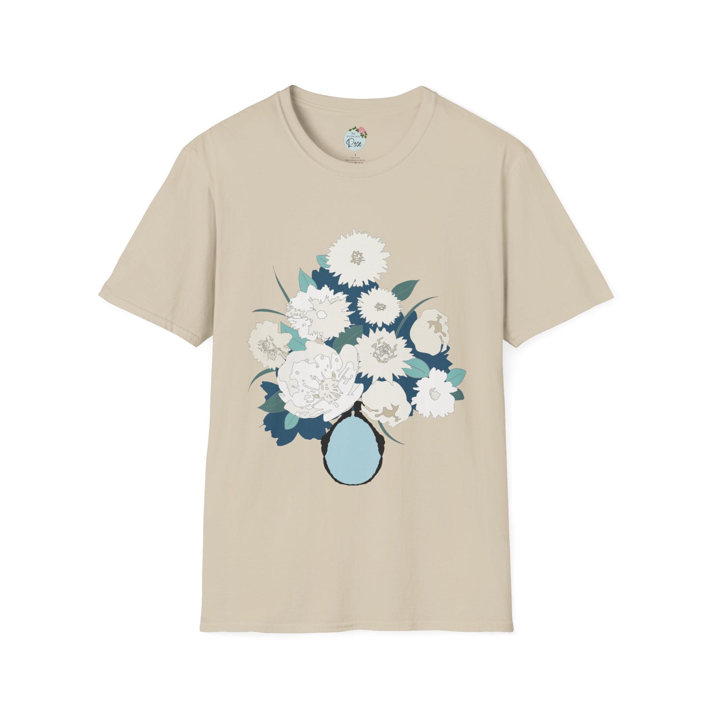 White Flowers Softstyle T-Shirt