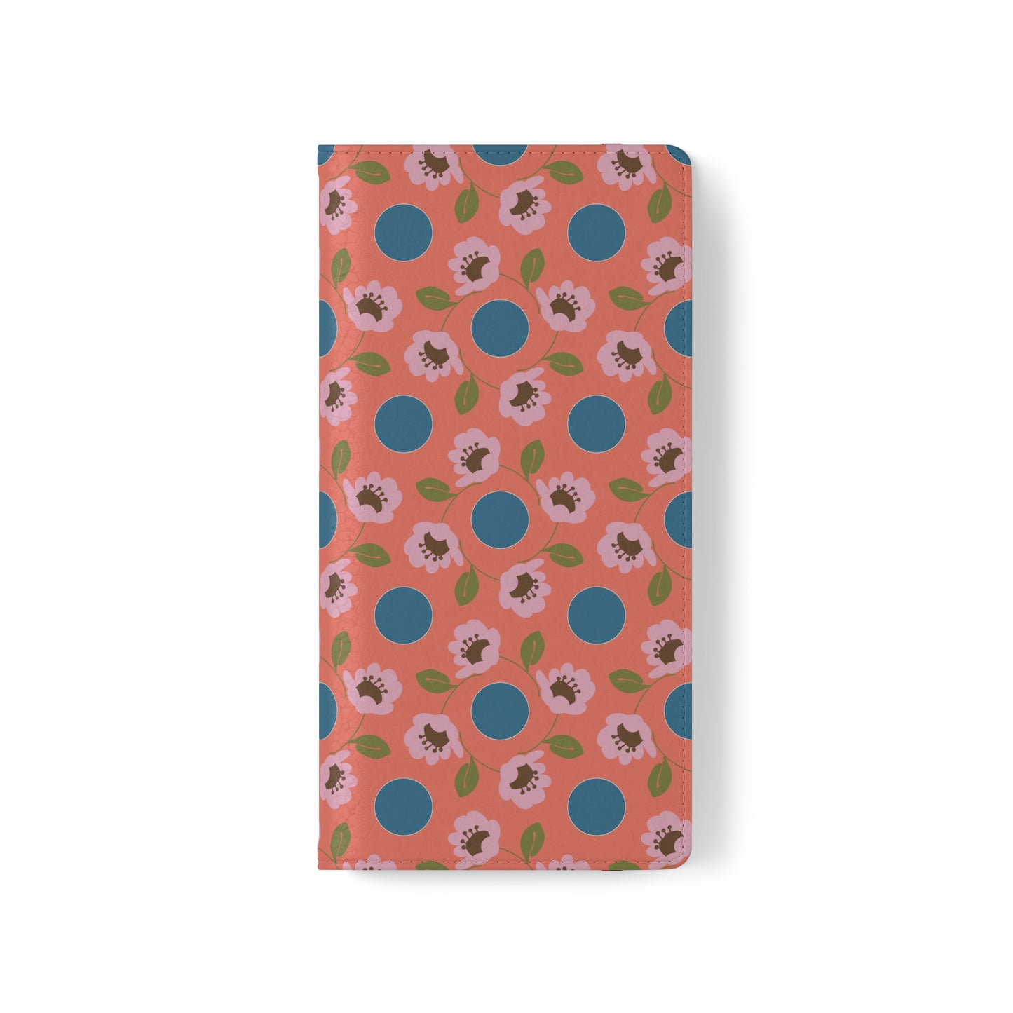 Wildflowers with Dots in Blue and Green Flip Cases for Samsung