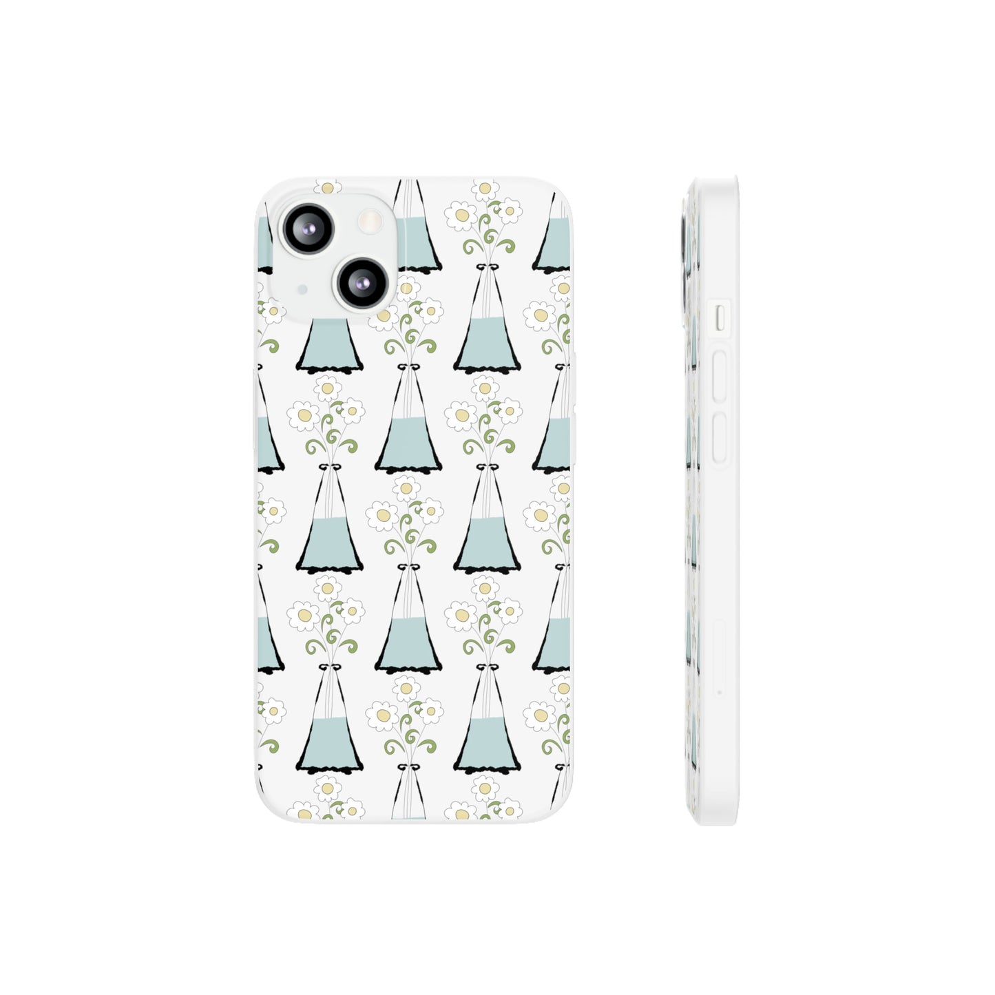 Daisies in a vase Flexi Cases for iPhone