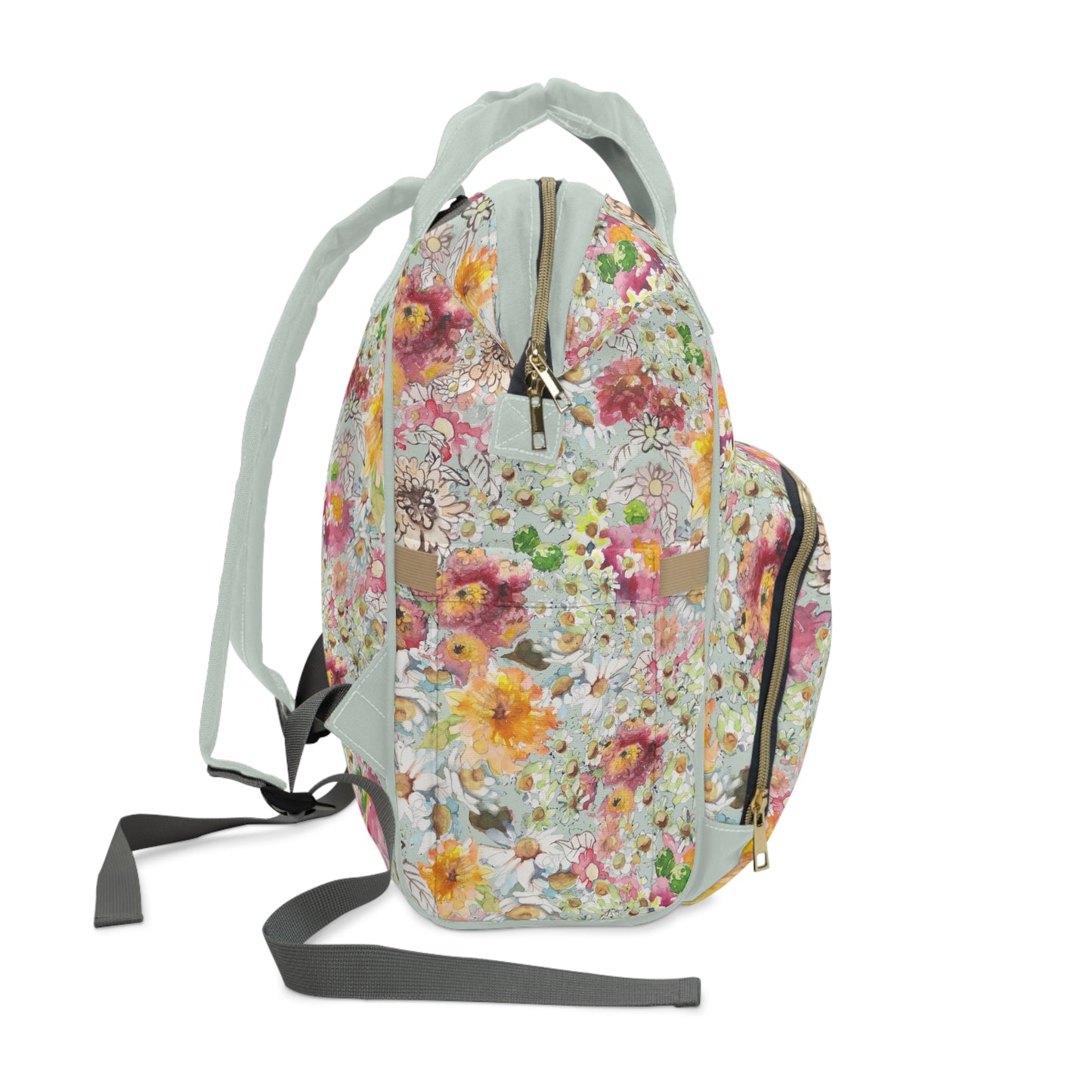 Farmhouse Floral Multifunctional Diaper Backpack