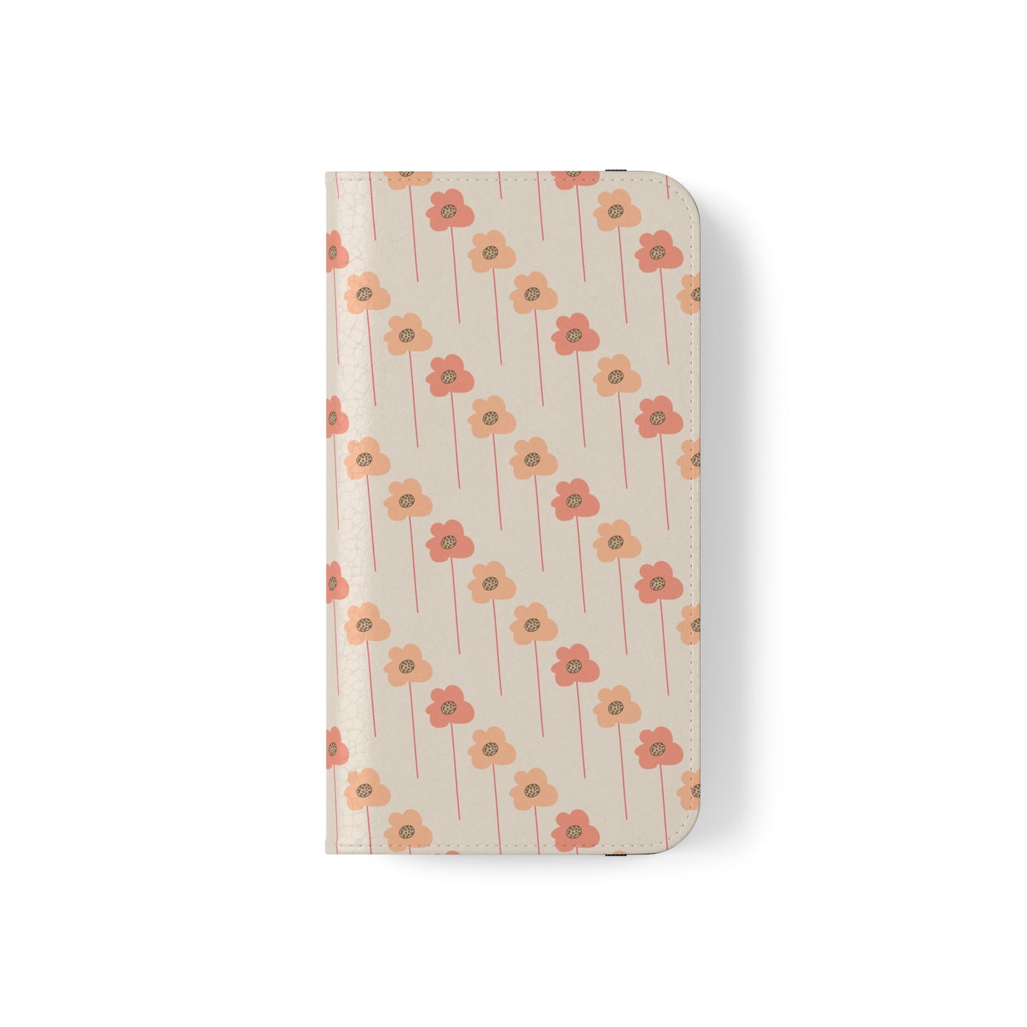 Peach and Cream Wildflowers Flip Cases for iPhone