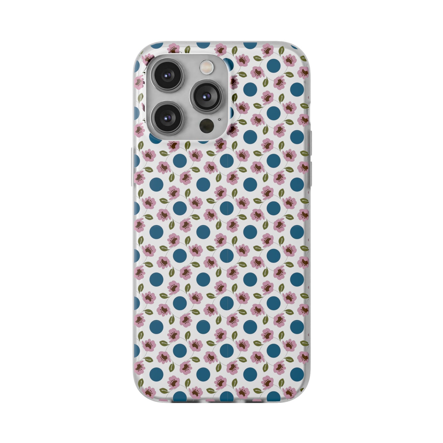 Wildflowers with Dots Flexi Cases for iPhone