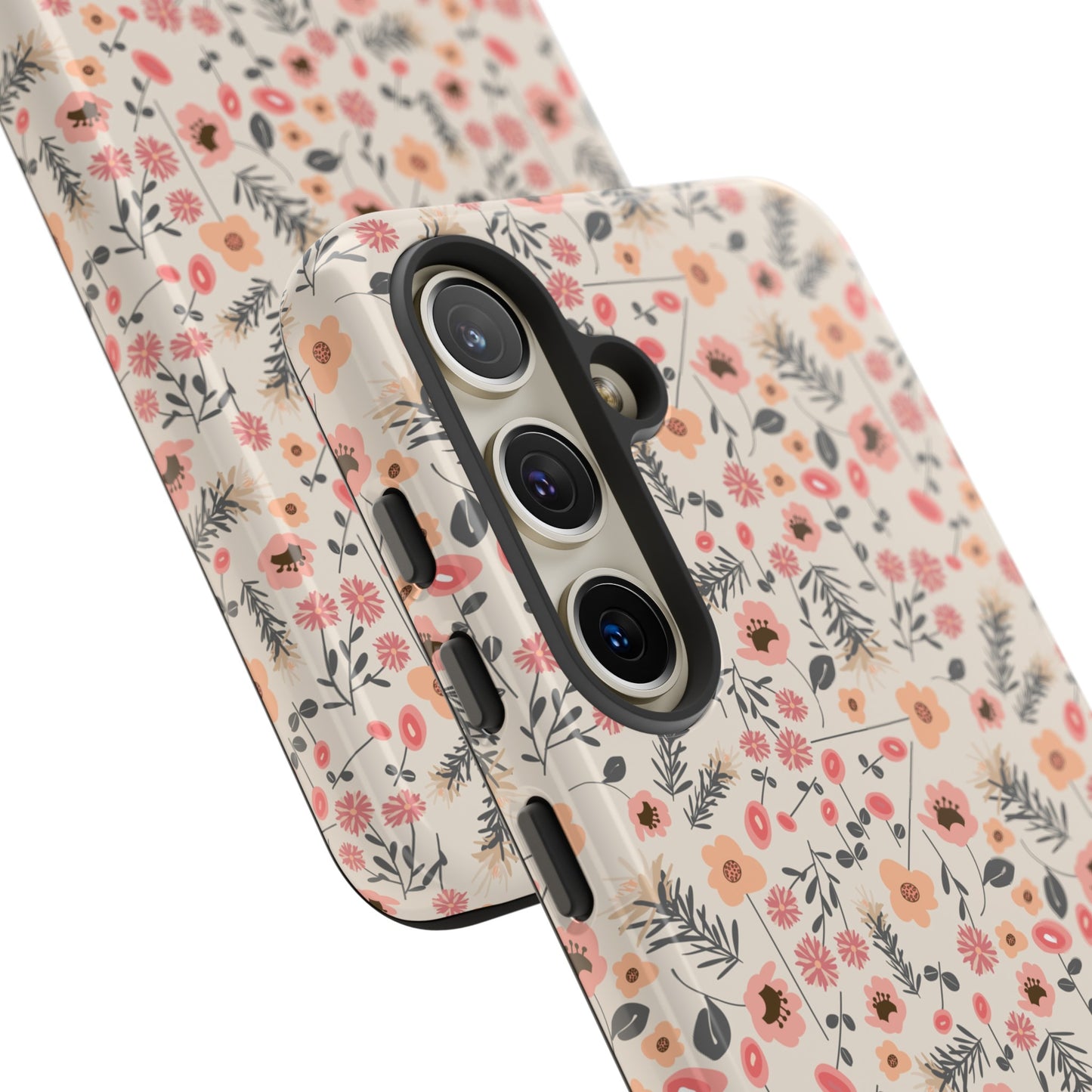 Peach and Cream Wildflowers Tough Cases for Samsung