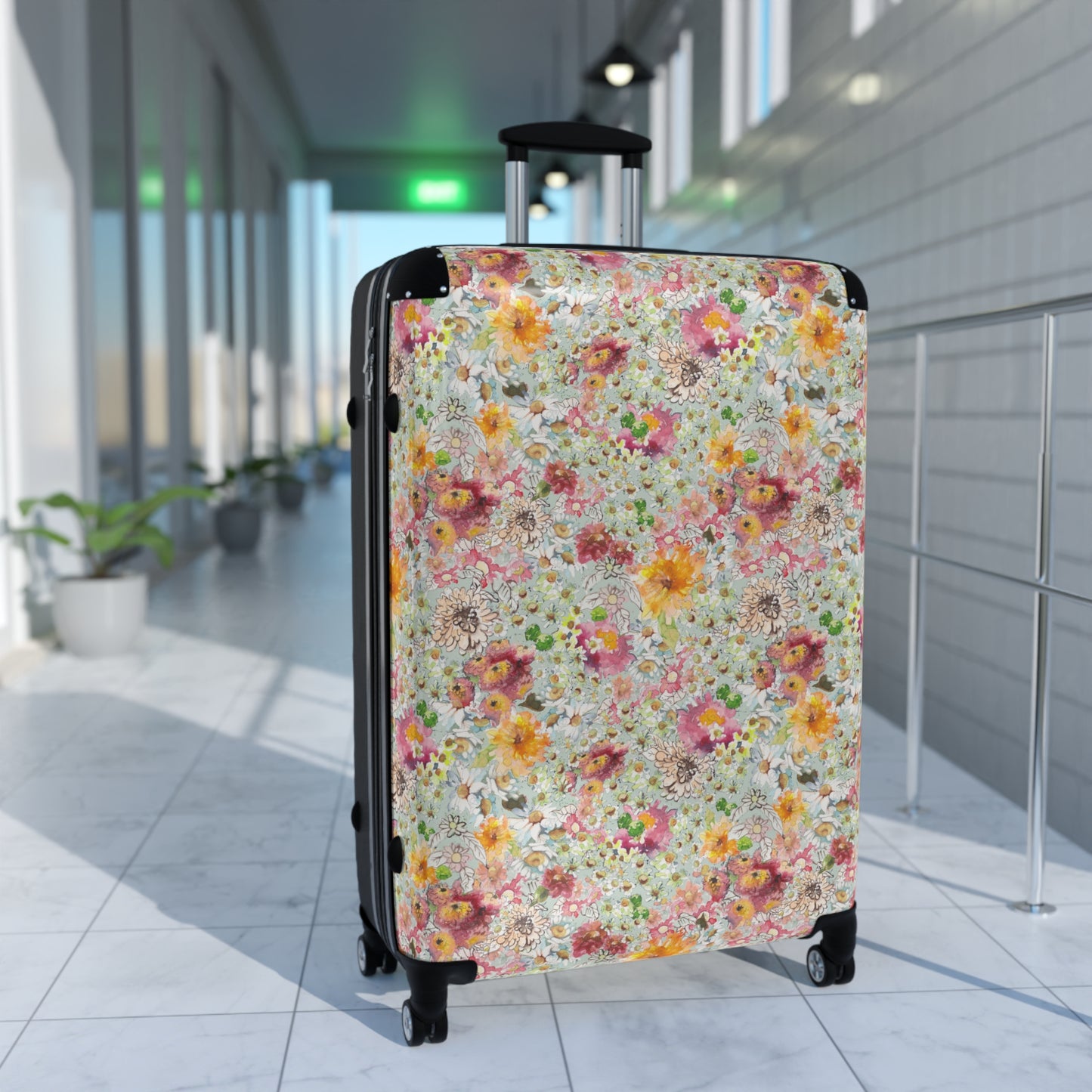 Farmhouse Floral Suitcase