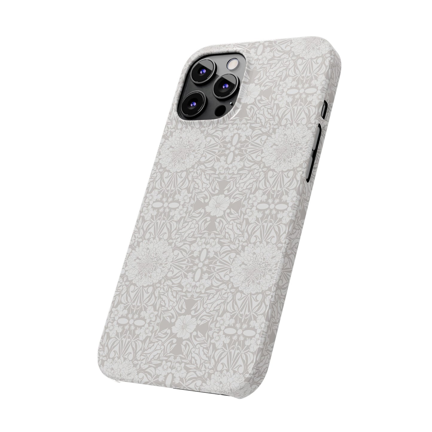 New Nouveau in Gray Slim Phone Cases