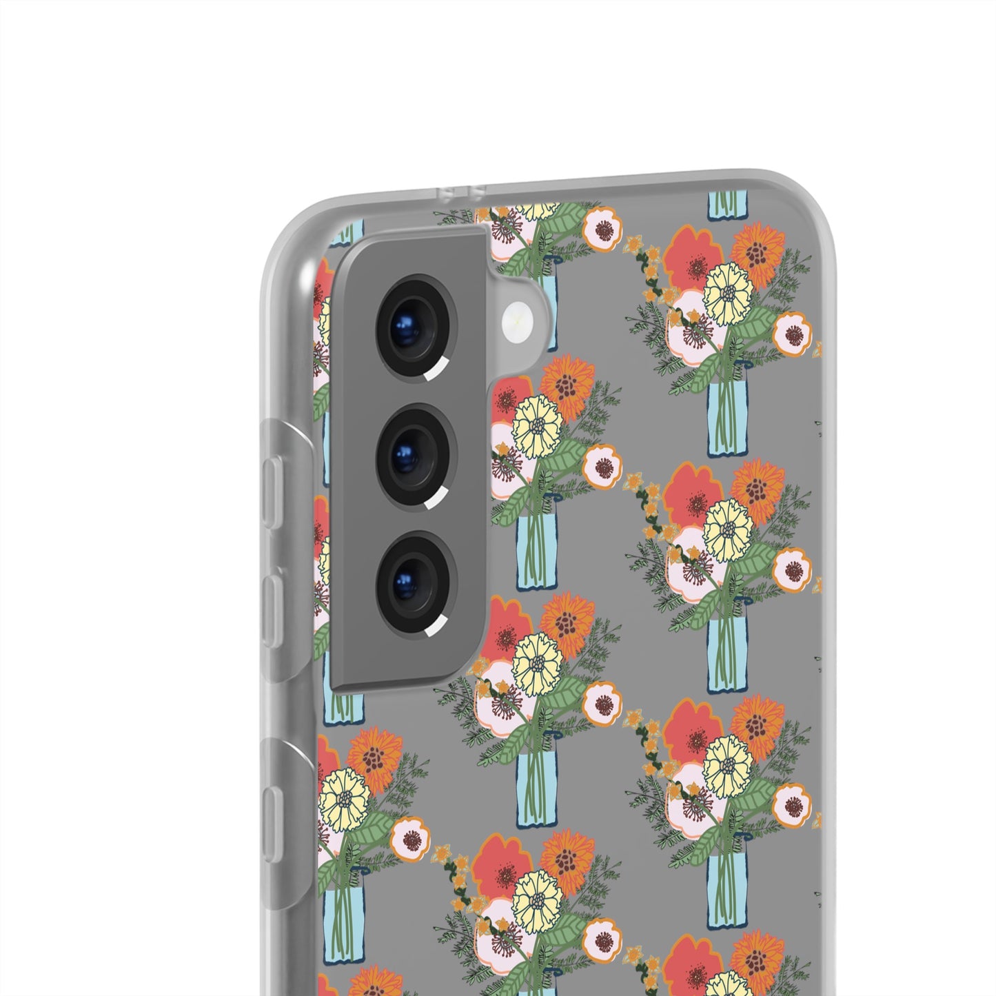 Colorful Flowers in a Vase Flexi Cases for Samsung