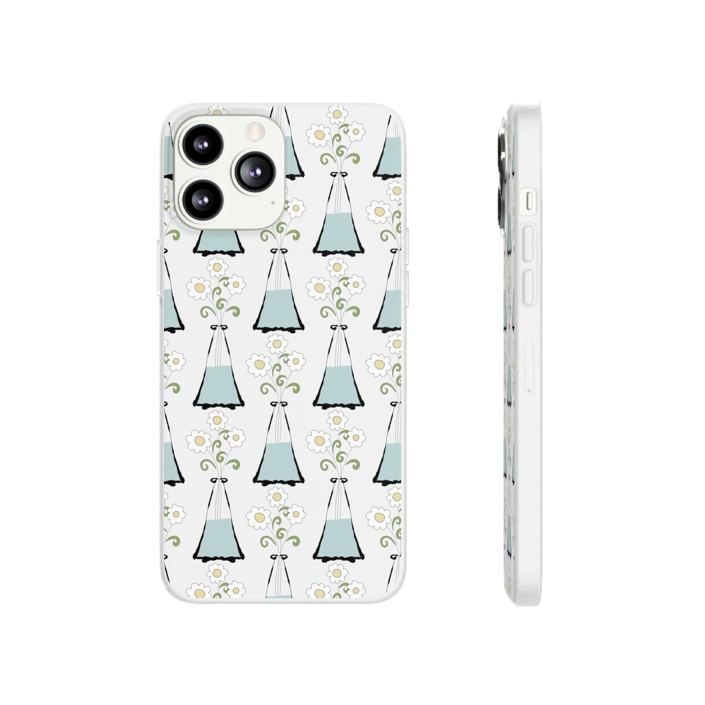 Daisies in a vase Flexi Cases for iPhone