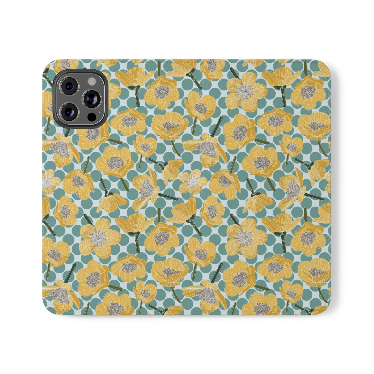 Buttercups and Polka Dots Flip Cases for iPhone