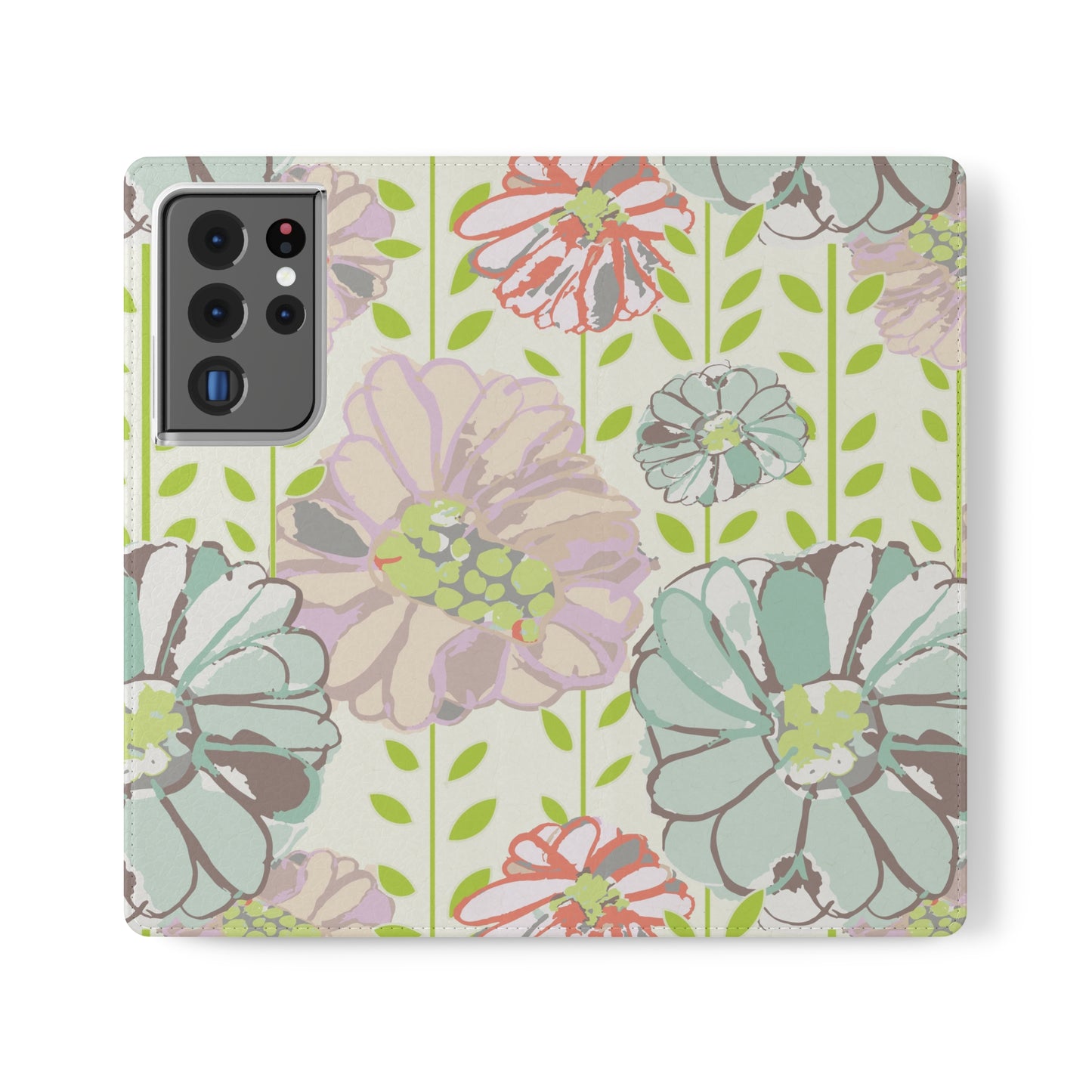 Soft Watercolor Floral Flip Cases for Samsung