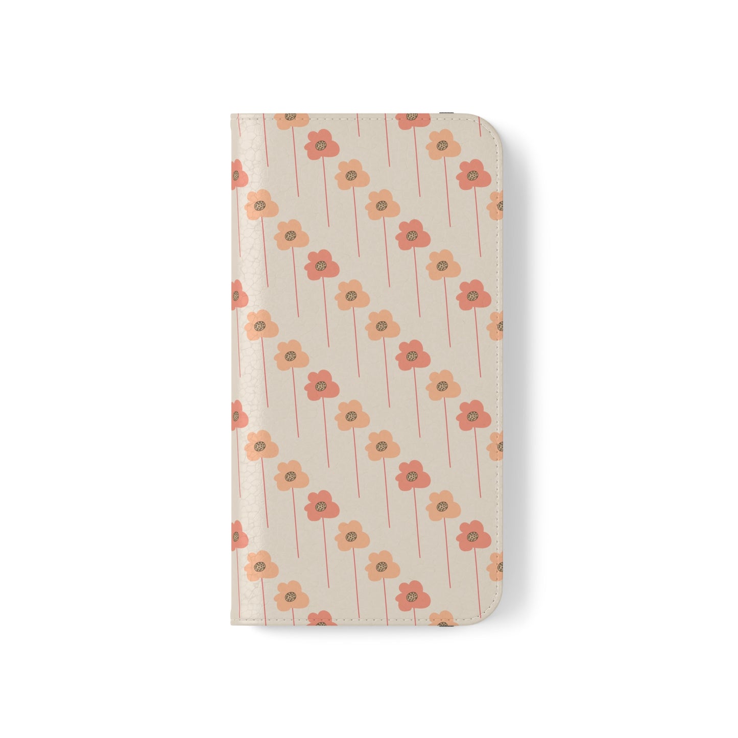 Peach and Cream Wildflowers Flip Cases for iPhone