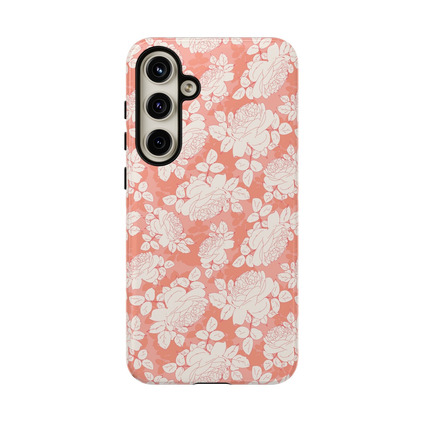 Peach and Cream Roses Tough Cases for Samsung