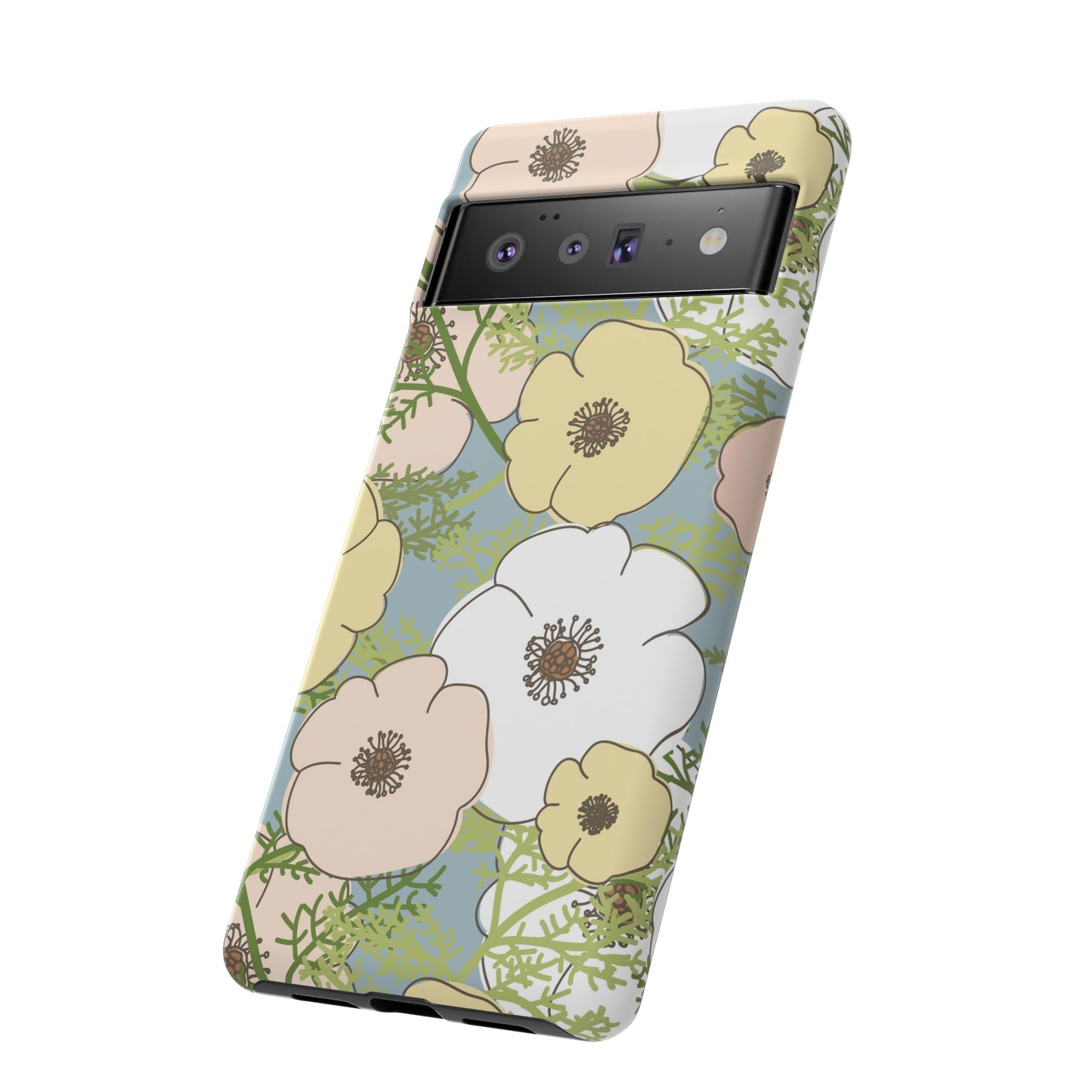 Playful Poppies Tough Cases for Google Pixel