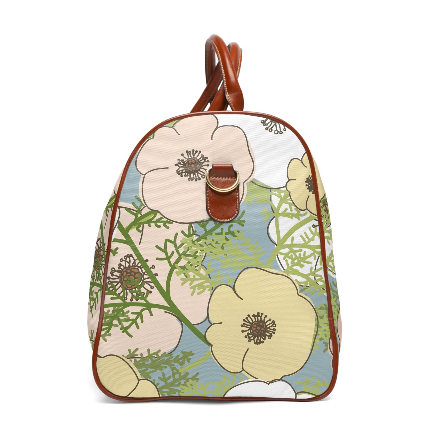 Playful Poppies Waterproof Travel Bag