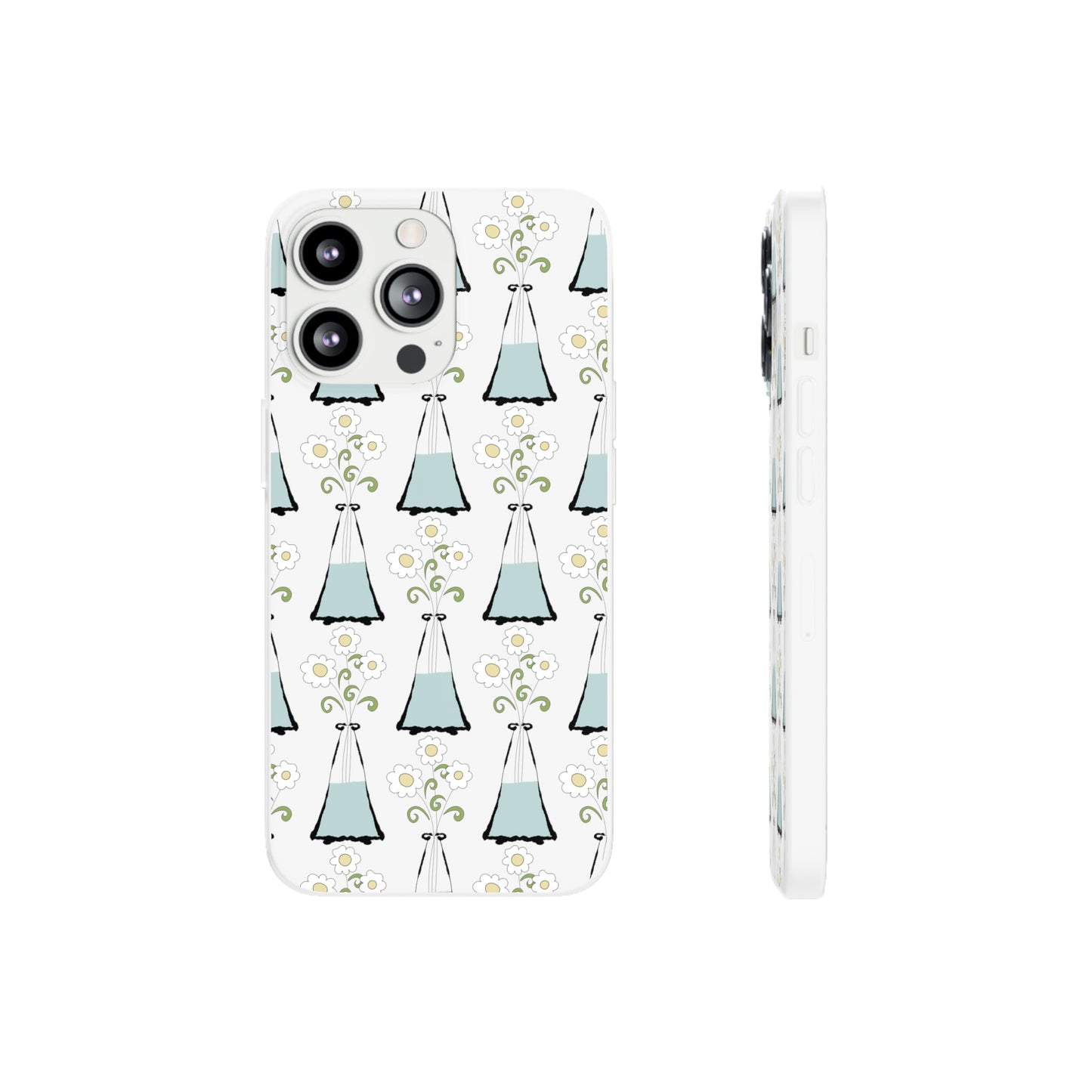 Daisies in a vase Flexi Cases for iPhone