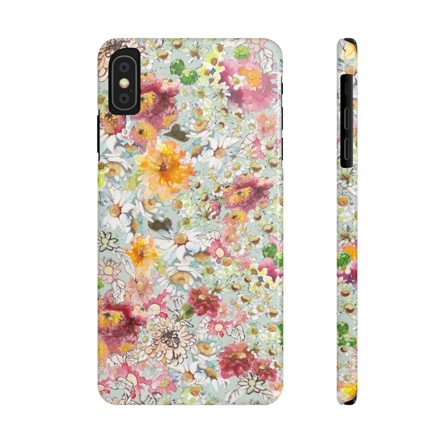 Farmhouse Floral Slim Phone Cases for iPhone