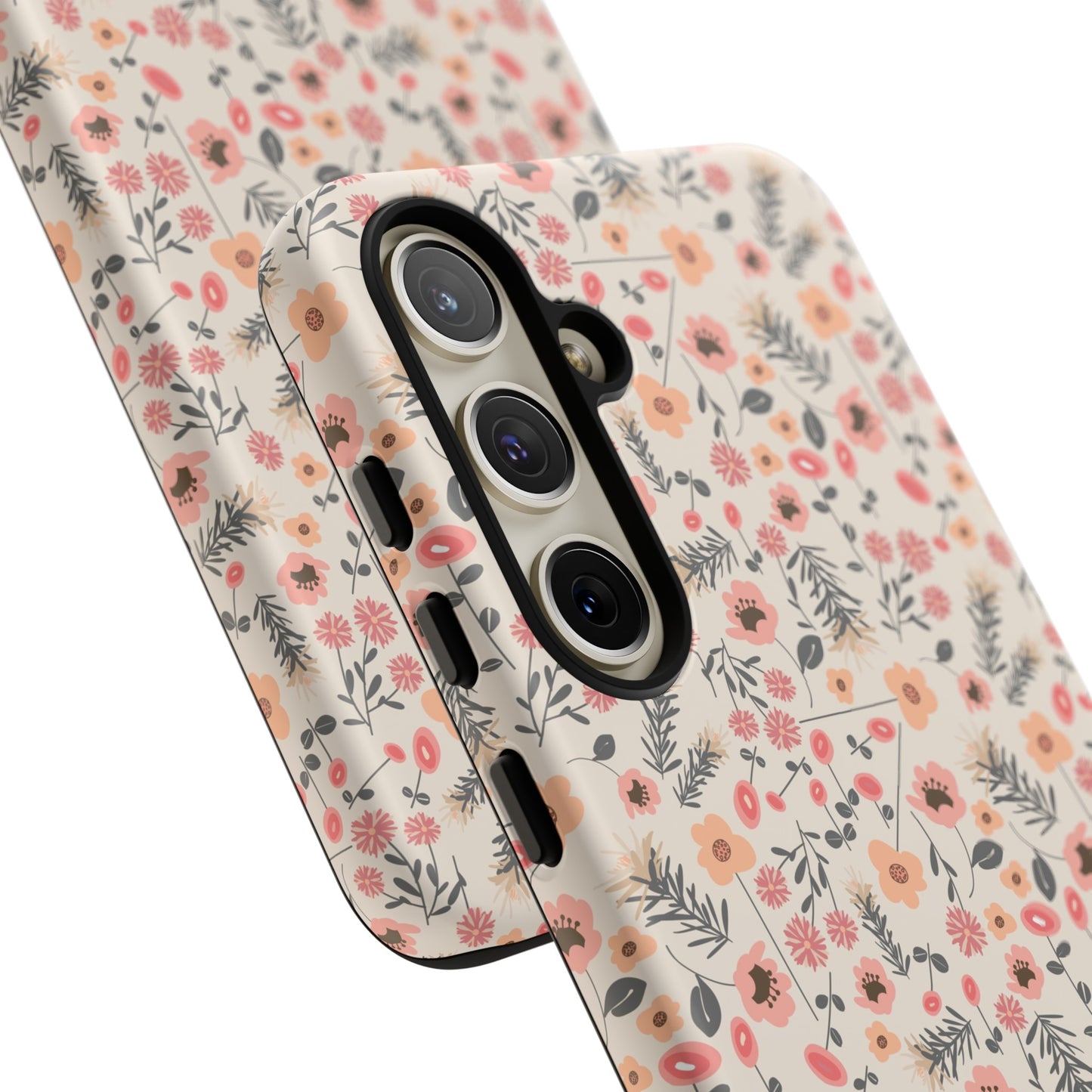 Peach and Cream Wildflowers Tough Cases for Samsung