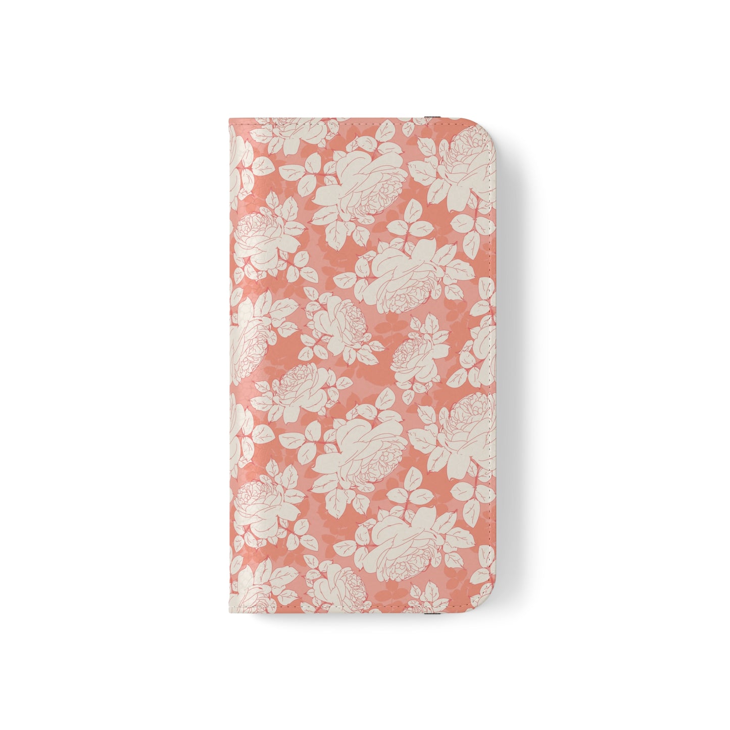 Peach and Cream Roses Flip Cases for iPhone