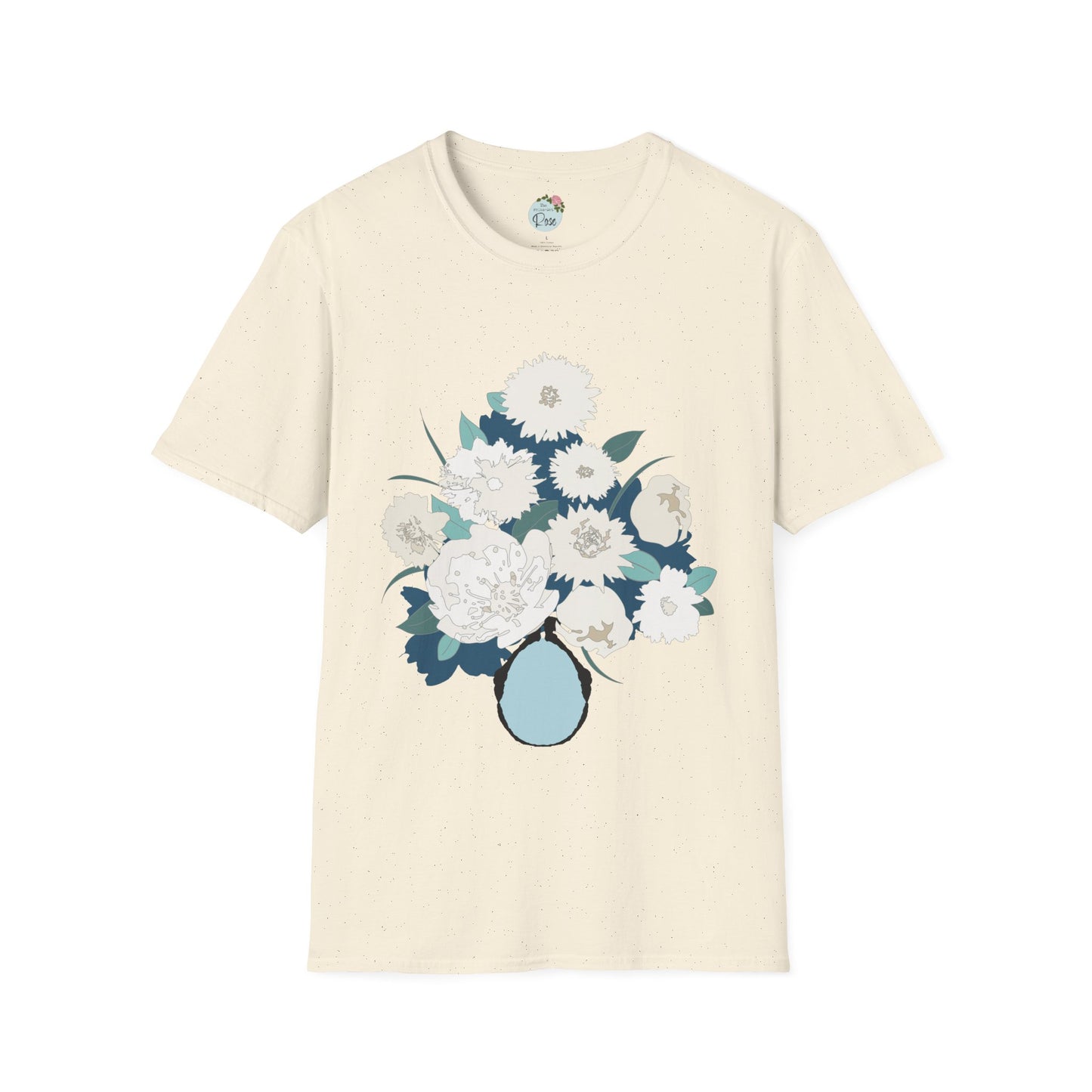 White Flowers Softstyle T-Shirt