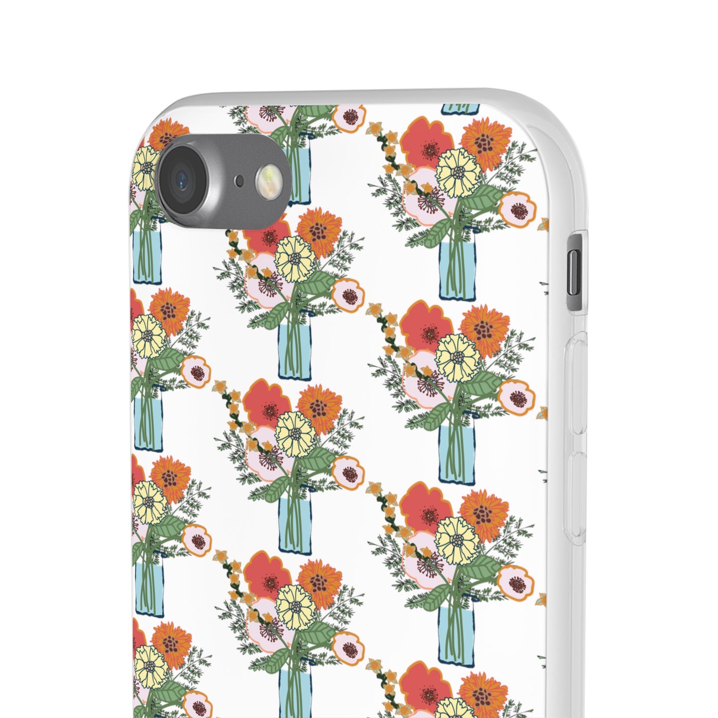 Colorful Flowers in a Vase Flexi Cases for iPhone