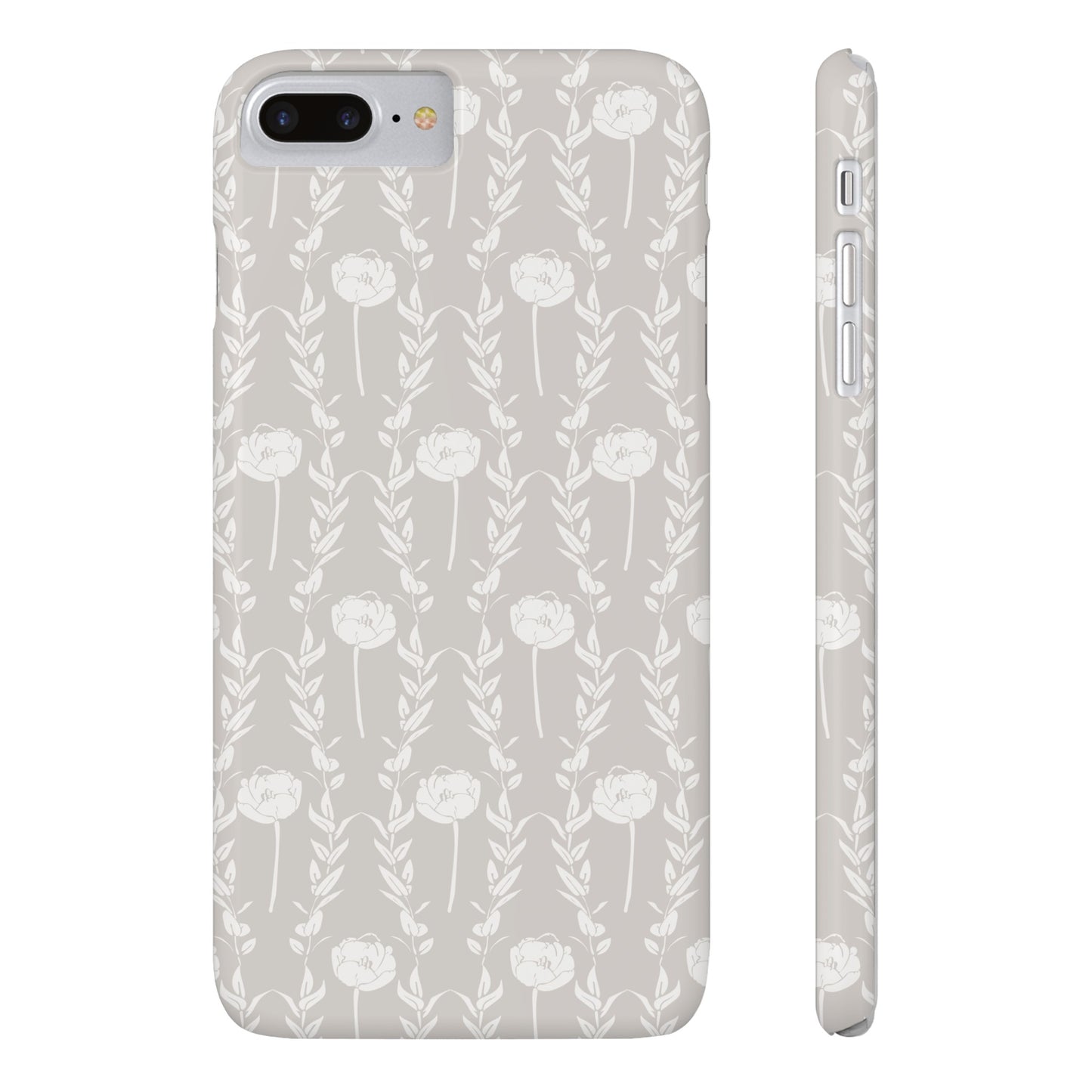 New Nouveau in Gray Slim Phone Cases