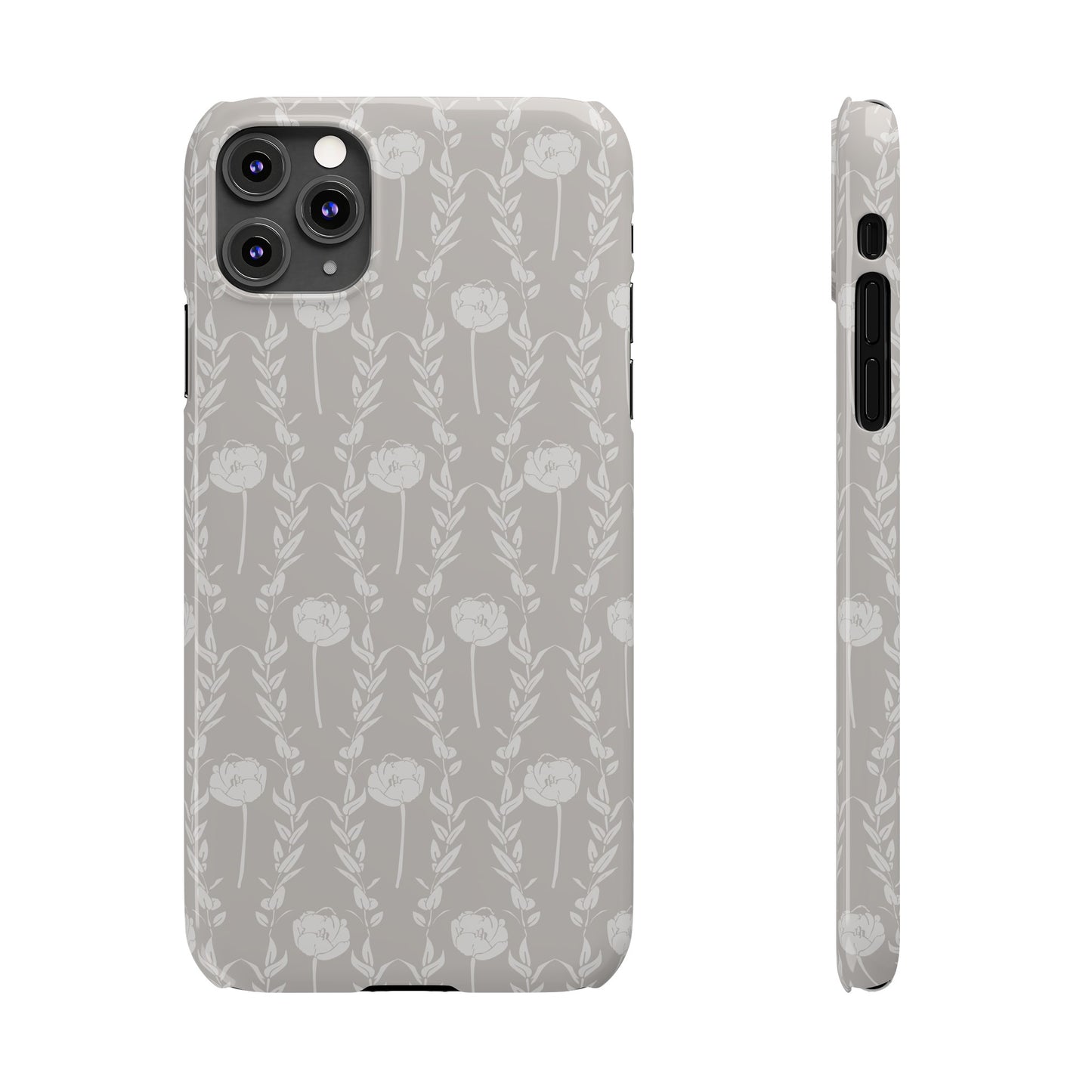 New Nouveau in Gray Slim Phone Cases