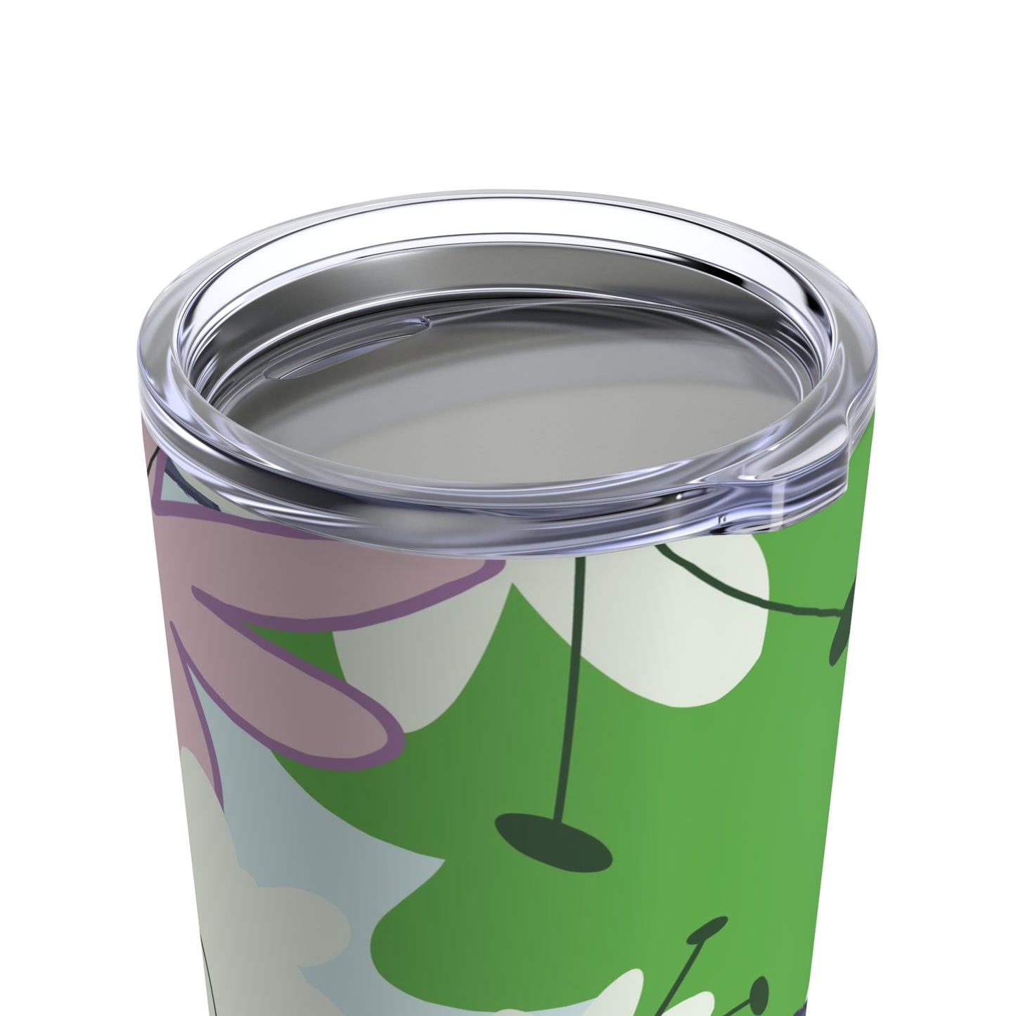 Mid Mod Floral in Blue and Green Tumbler 20oz