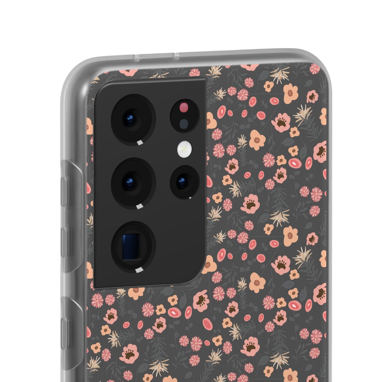 Peach Wildflowers Flexi Cases for Samsung