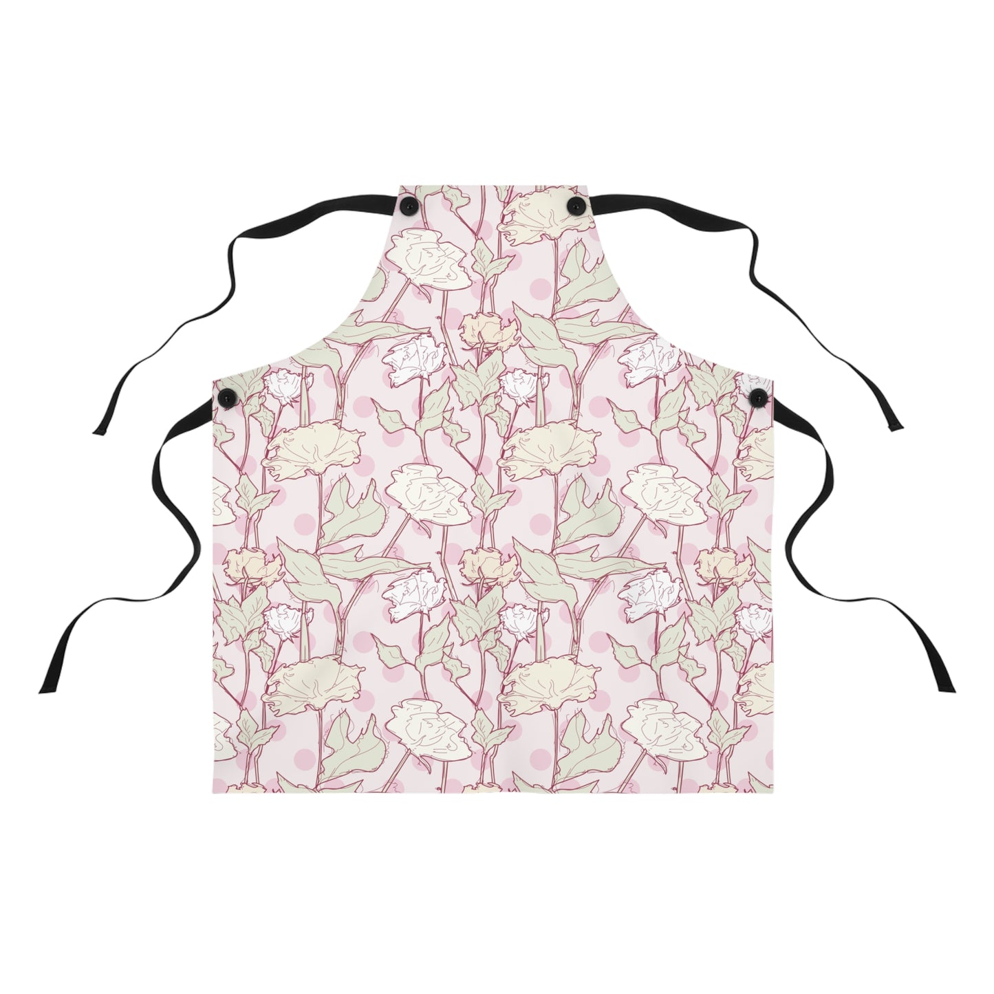 Roses with Dots in Pink Apron