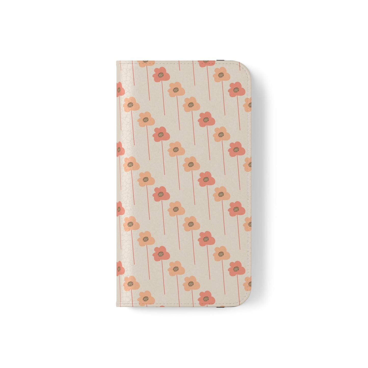 Peach and Cream Wildflowers Flip Cases for iPhone