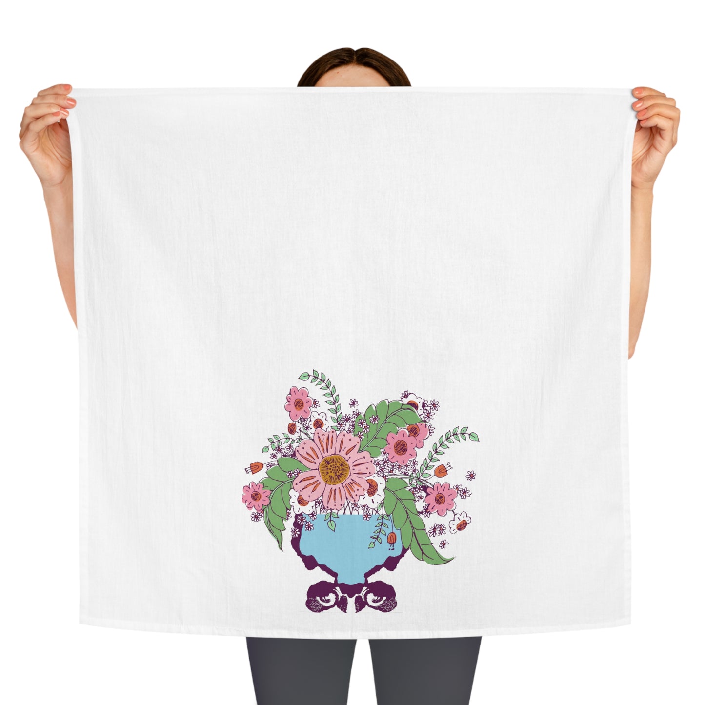 Vase of Flowers Tea Towel