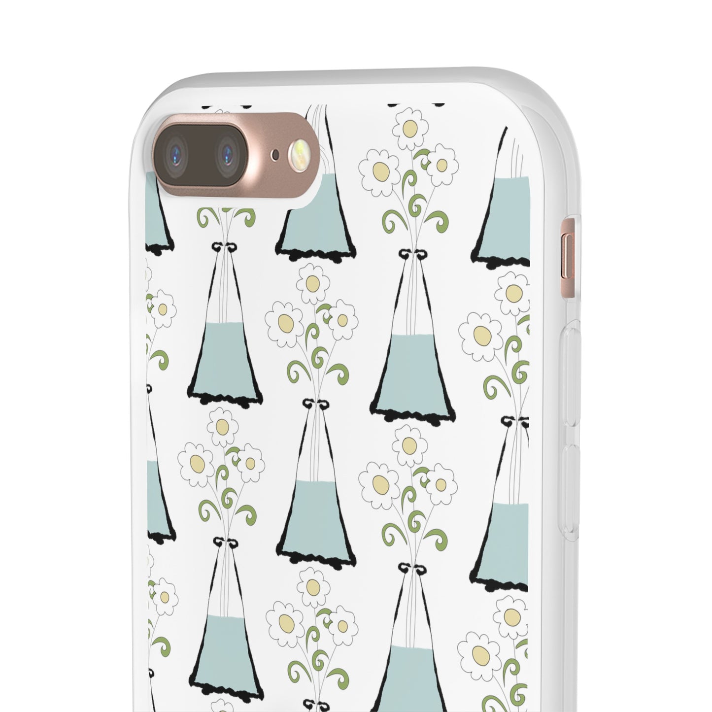 Daisies in a vase Flexi Cases for iPhone