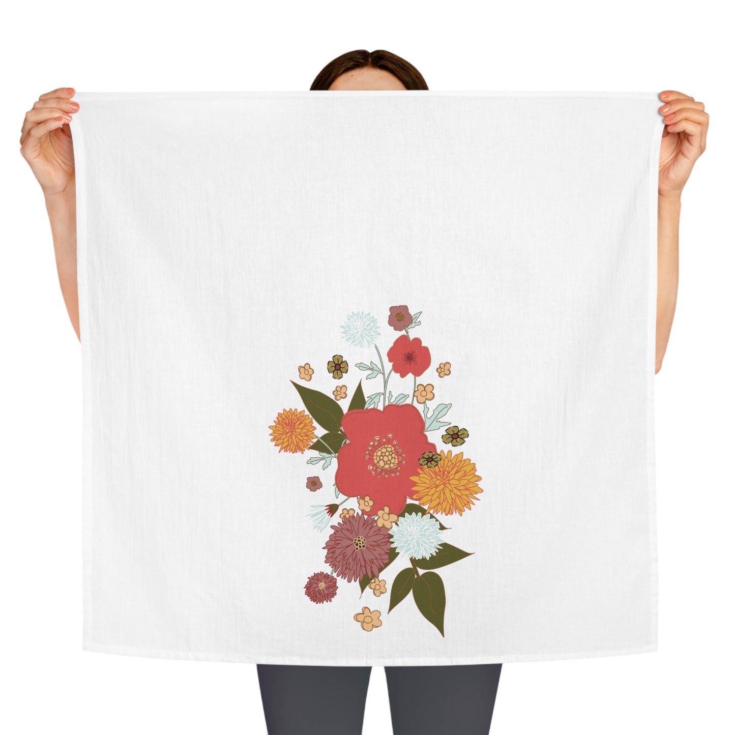 Floral Tea Towel