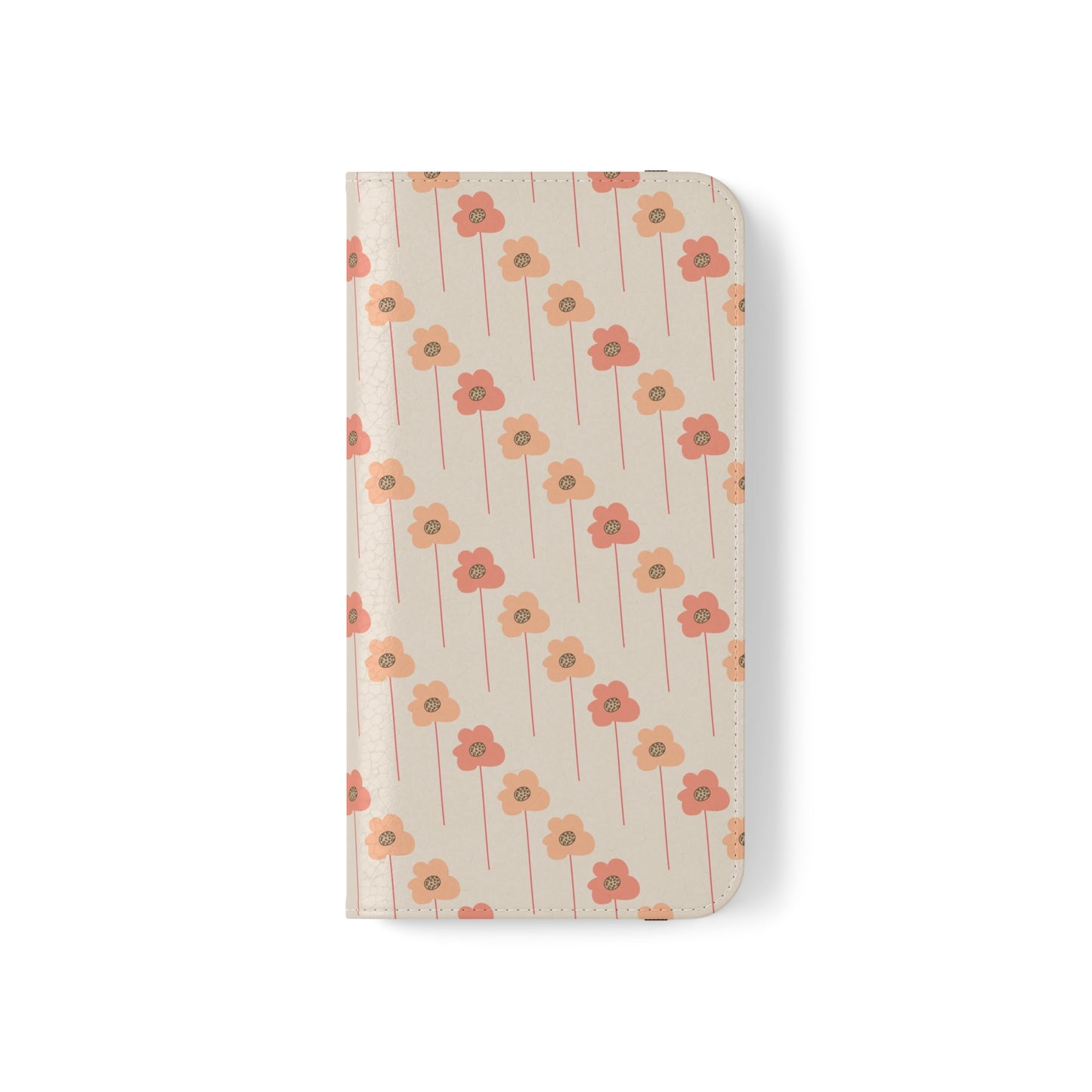 Peach and Cream Wildflowers Flip Cases for iPhone