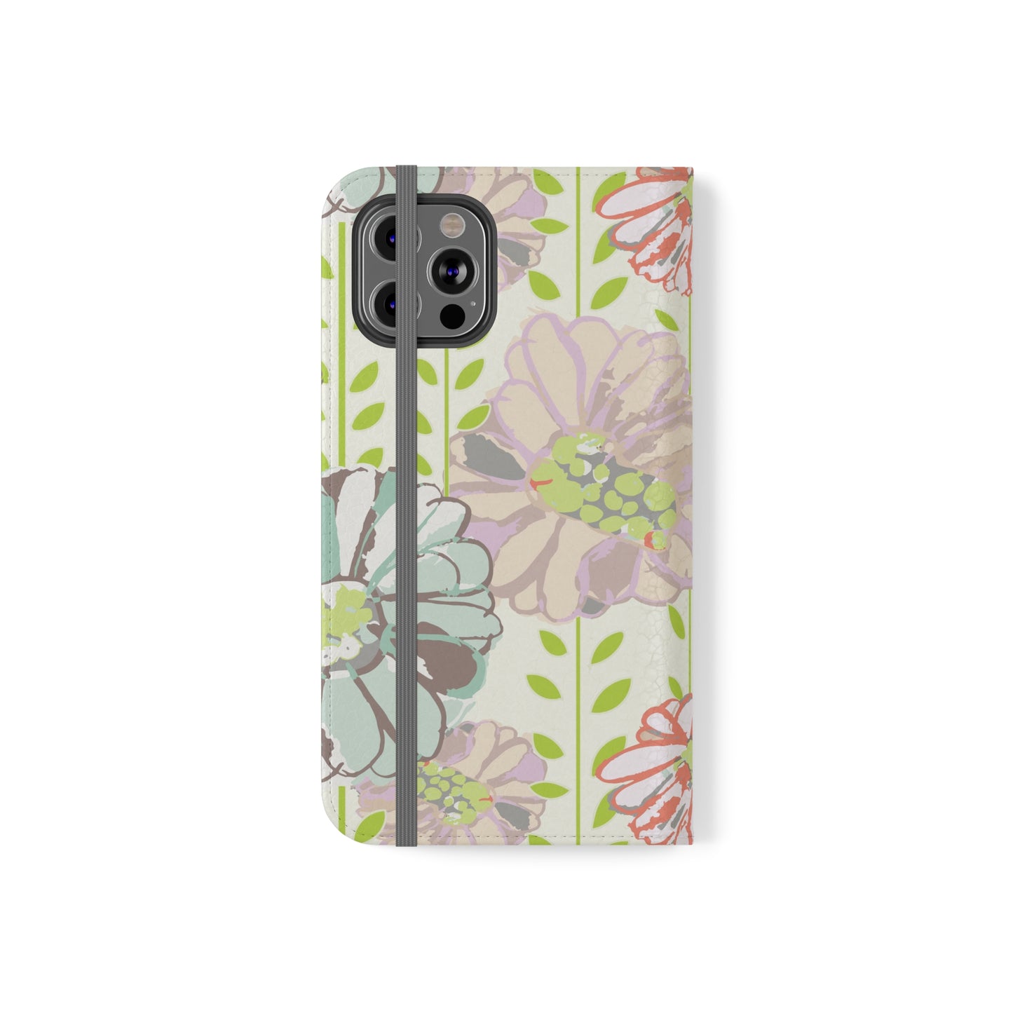 Soft Watercolor Floral Flip Cases for iPhone