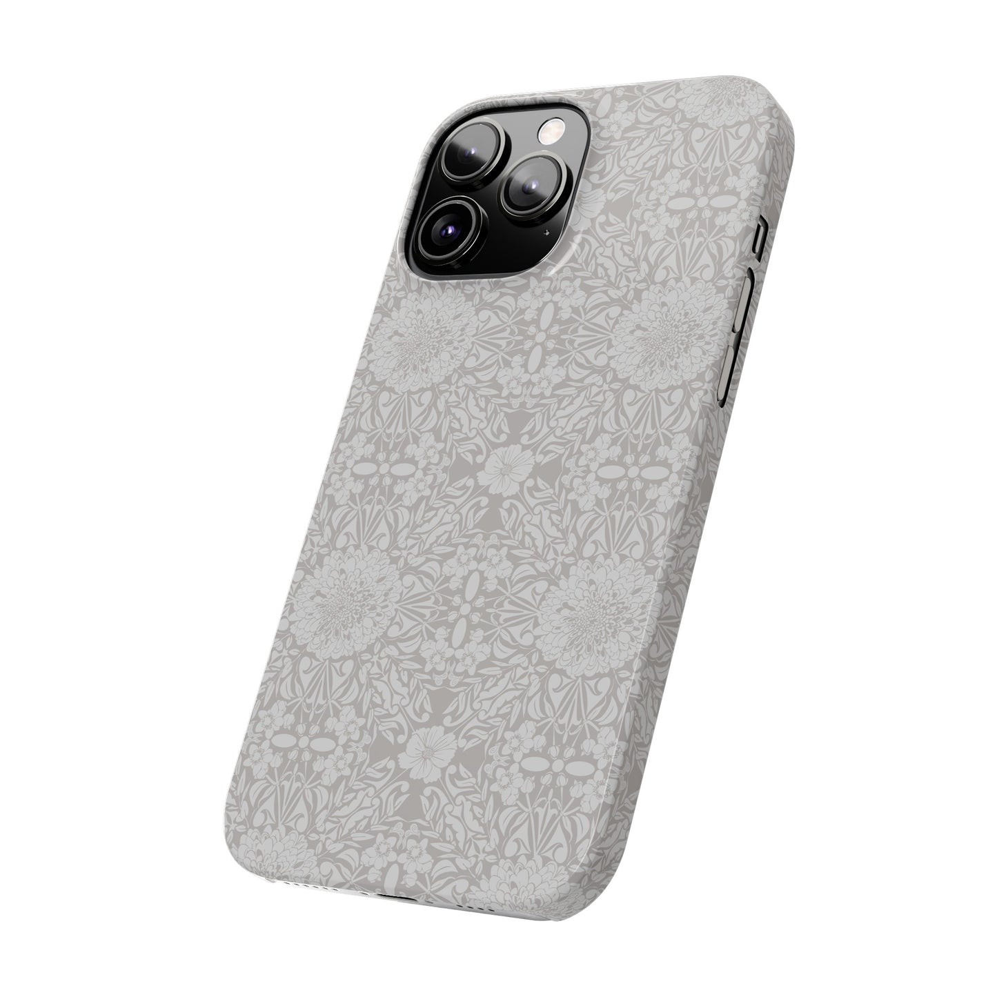 New Nouveau in Gray Slim Phone Cases