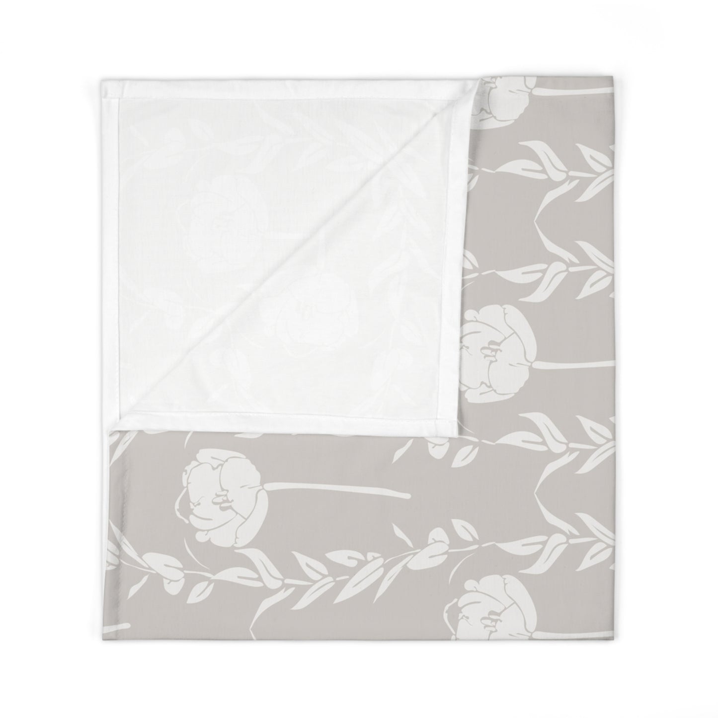 New Nouveau in Gray Baby Swaddle Blanket