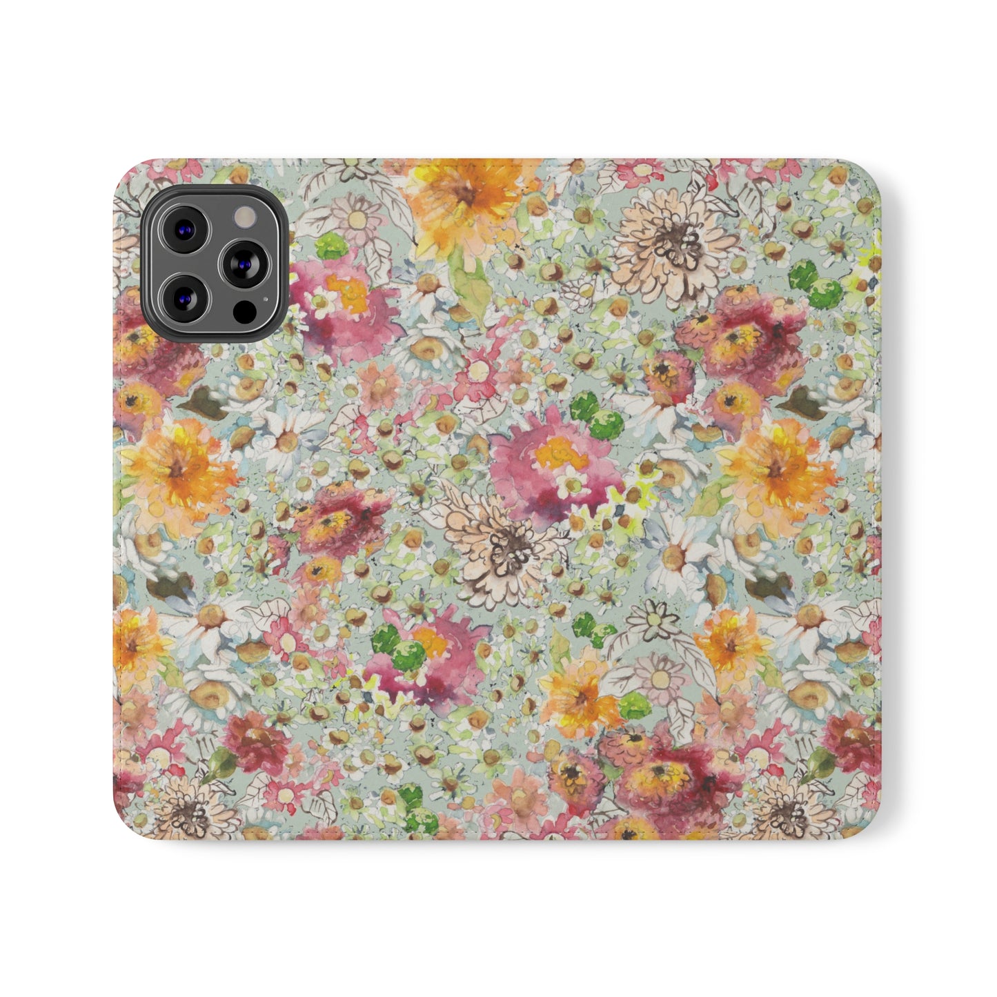 Farmhouse Floral Flip Cases for iPhone