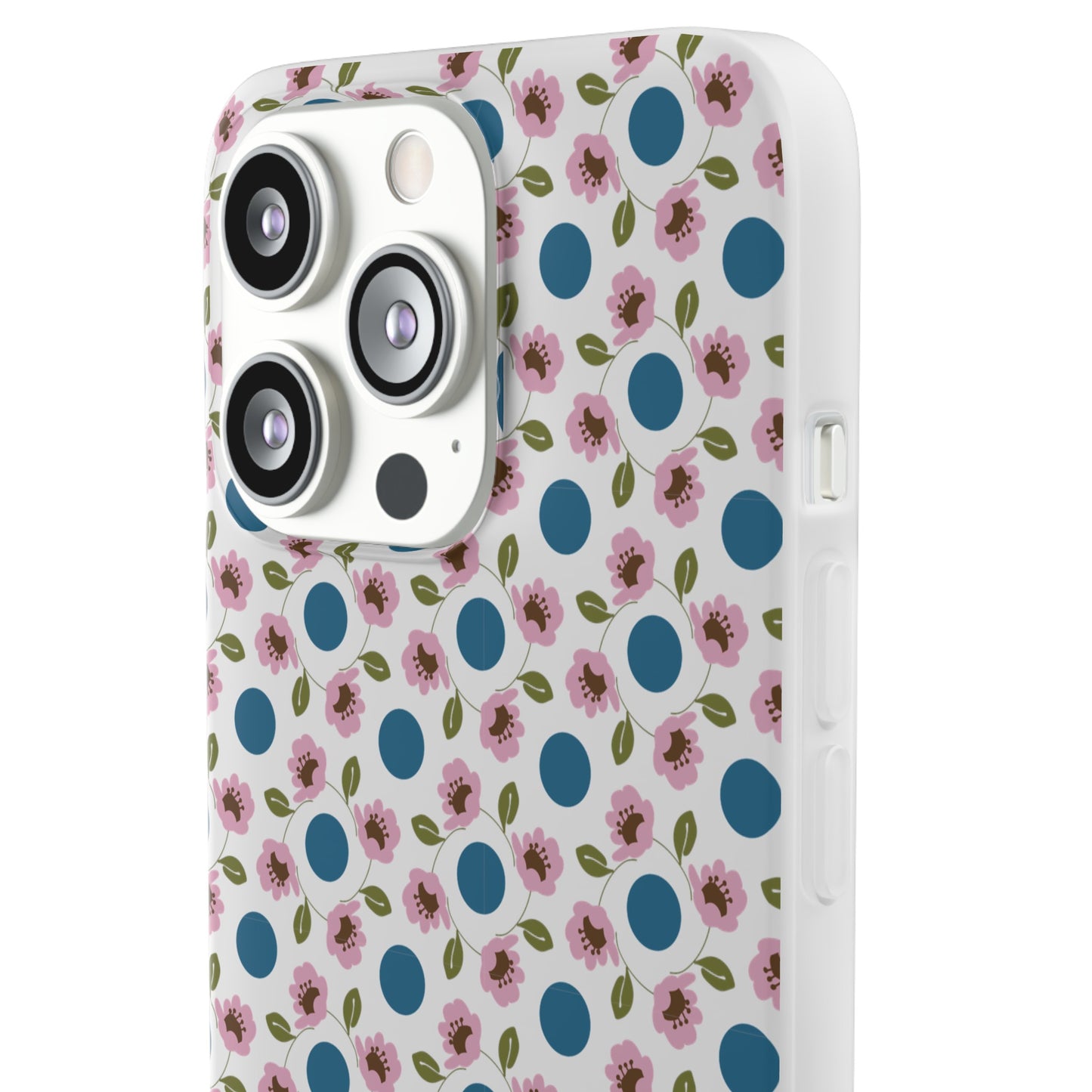 Wildflowers with Dots Flexi Cases for iPhone